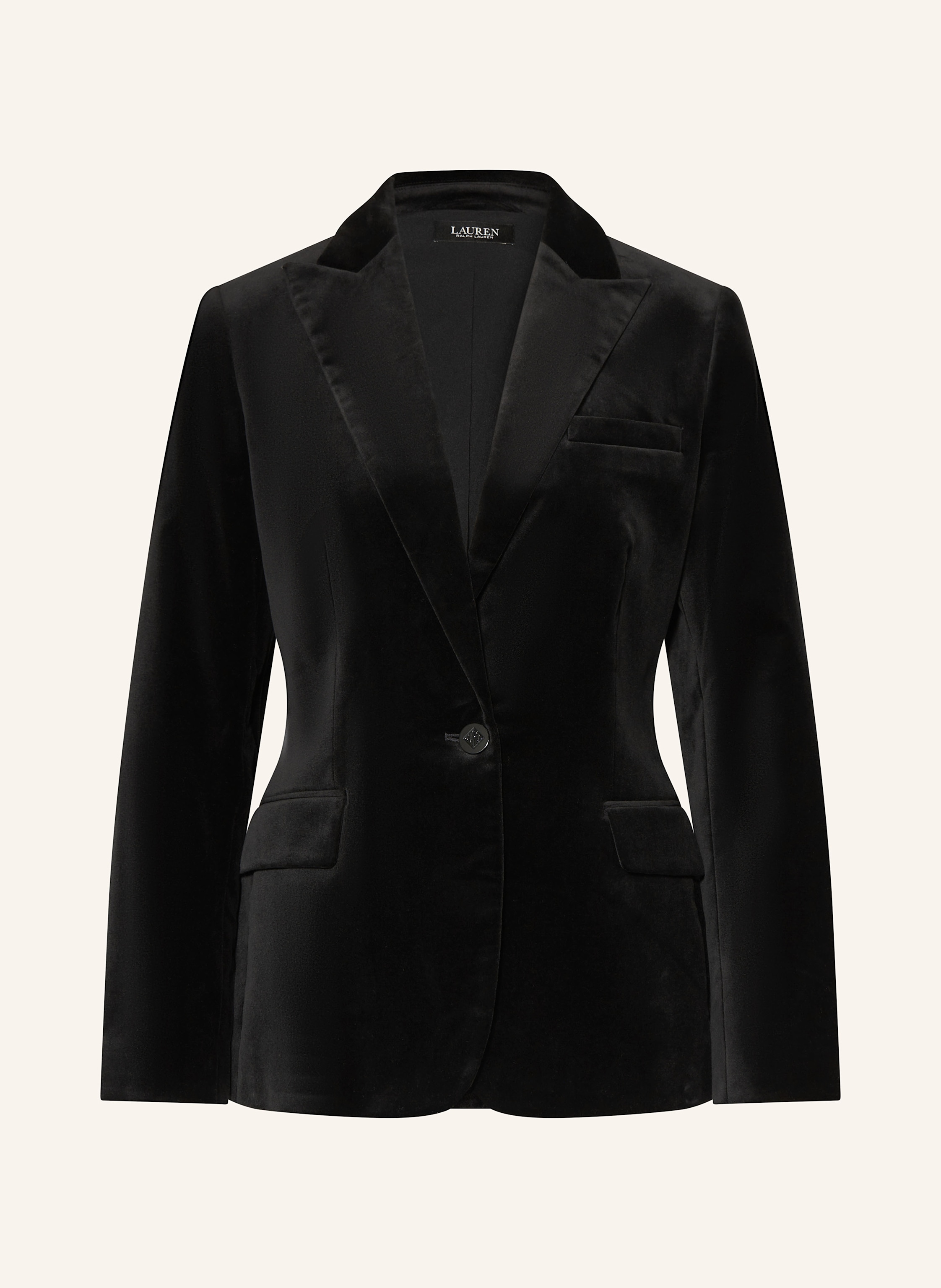 LAUREN RALPH LAUREN Velvet blazer in black