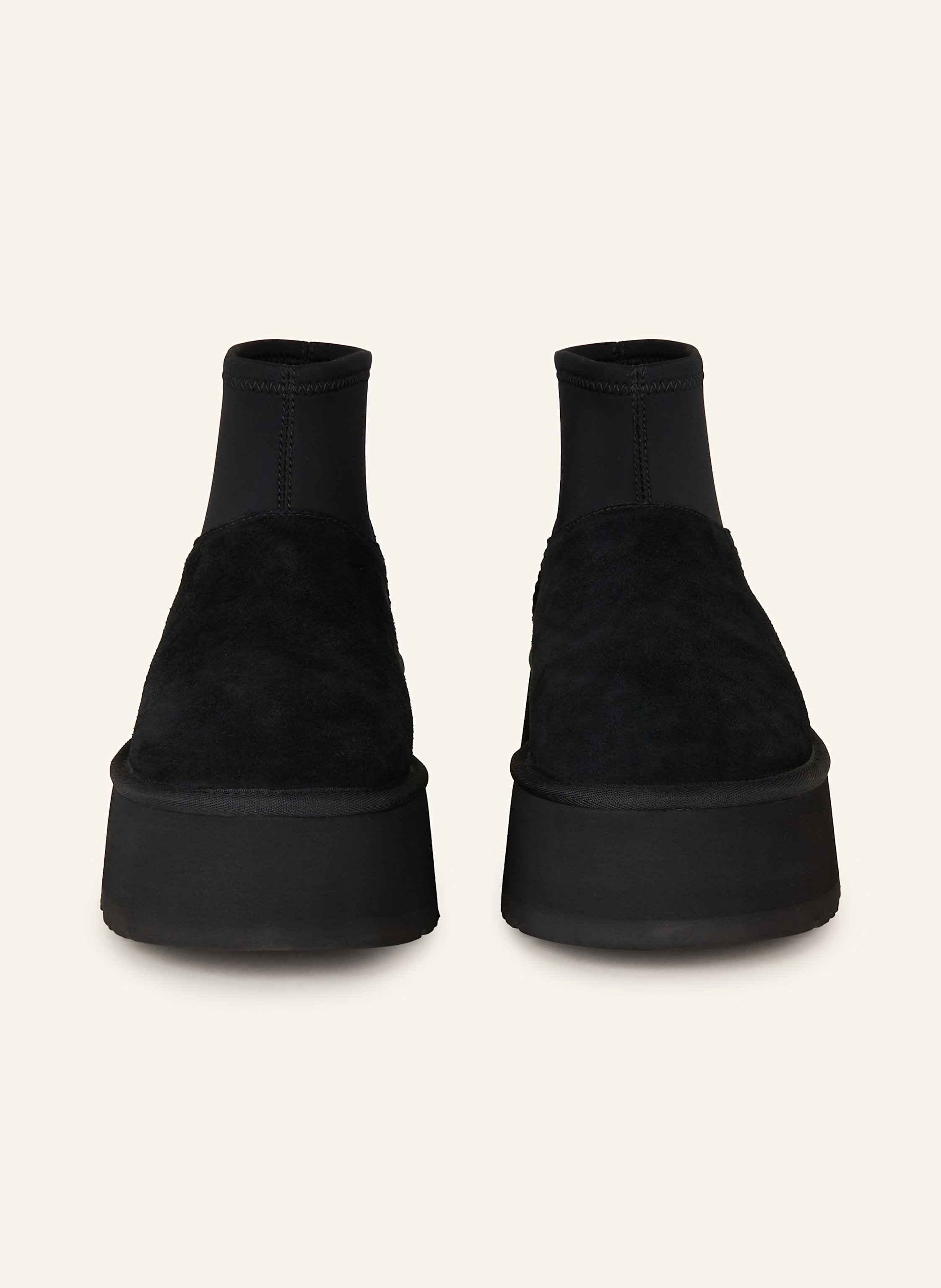 Thumbnail - Ugg Plateau-Boots Classic Mini Dipper Puffer schwarz