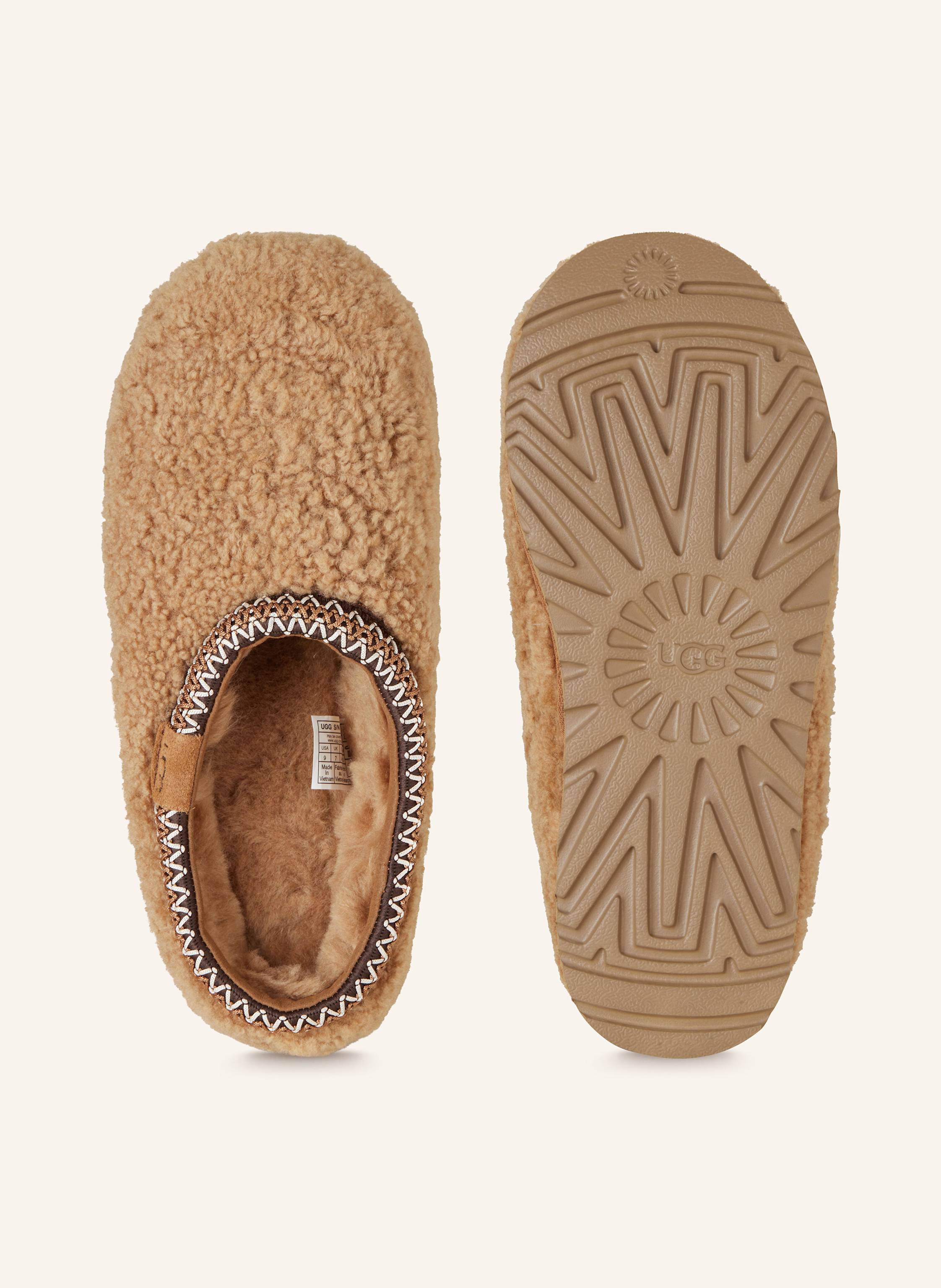 Thumbnail - Ugg Pantoletten Tasman Maxi Curly braun