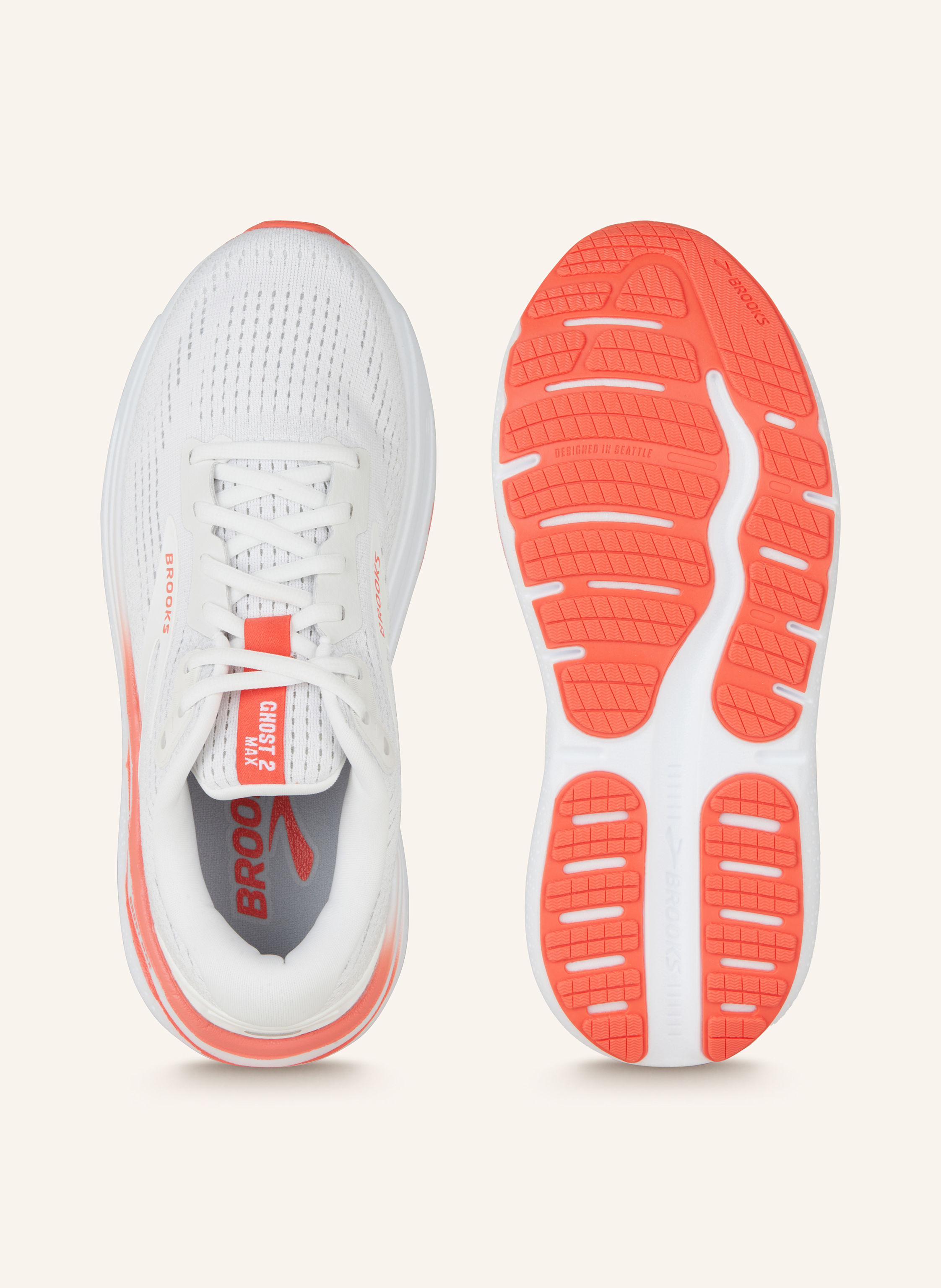 Thumbnail - Brooks Laufschuhe Ghost Max 2 weiss