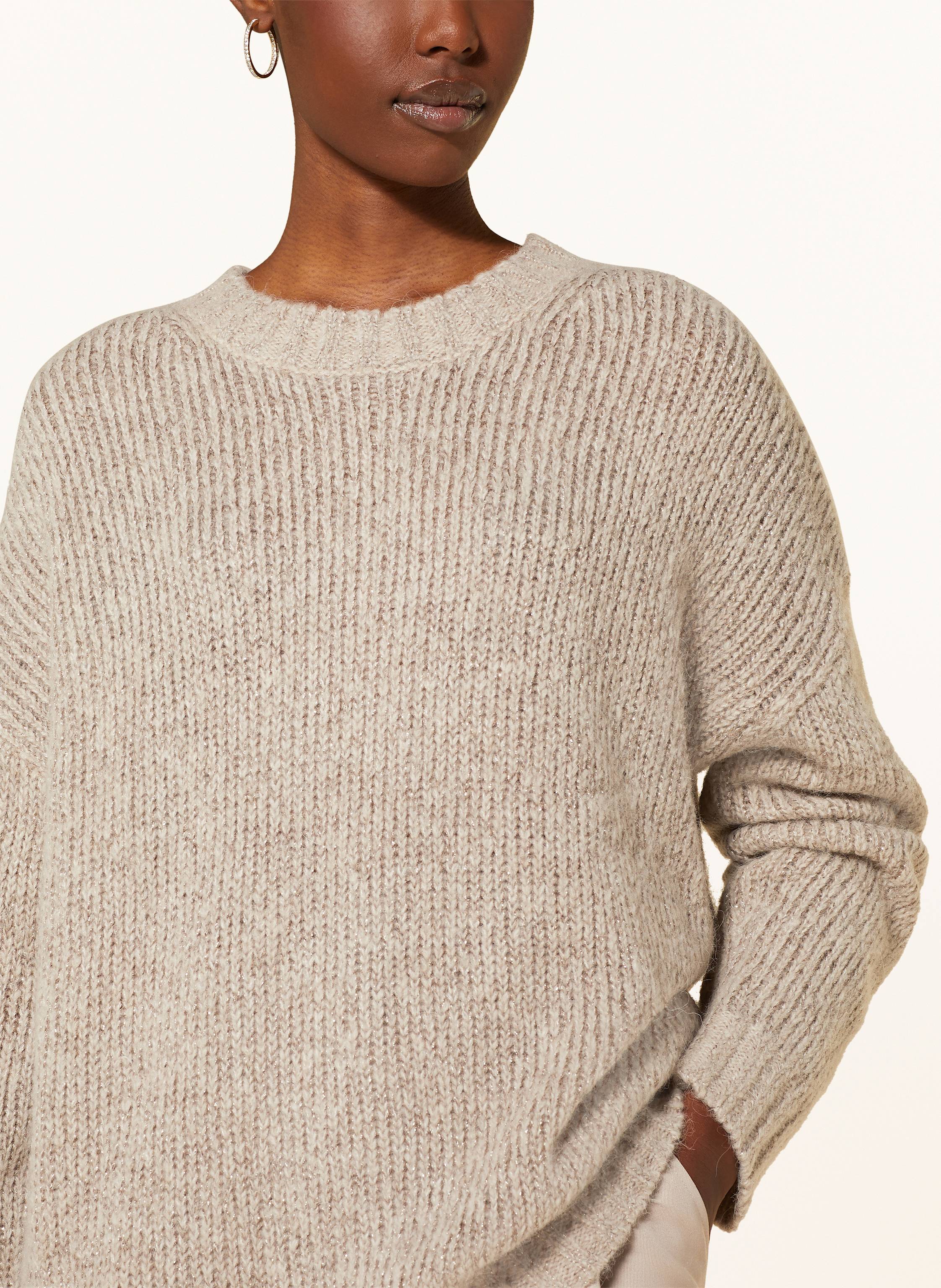 Thumbnail - Lilienfels Pullover Mit Glitzergarn grau