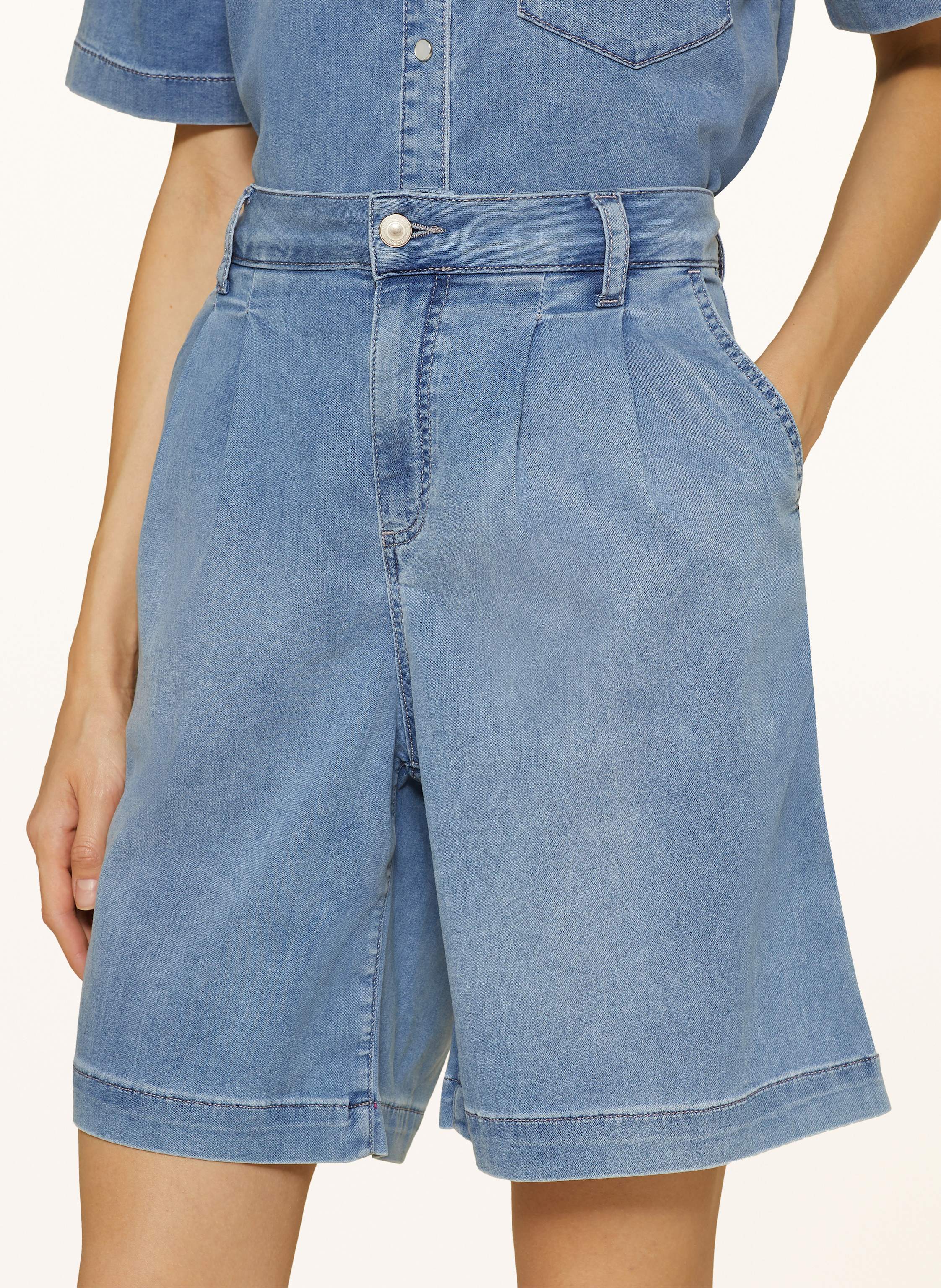 Thumbnail - Raffaello Rossi Bermudas Delana In Jeansoptik blau