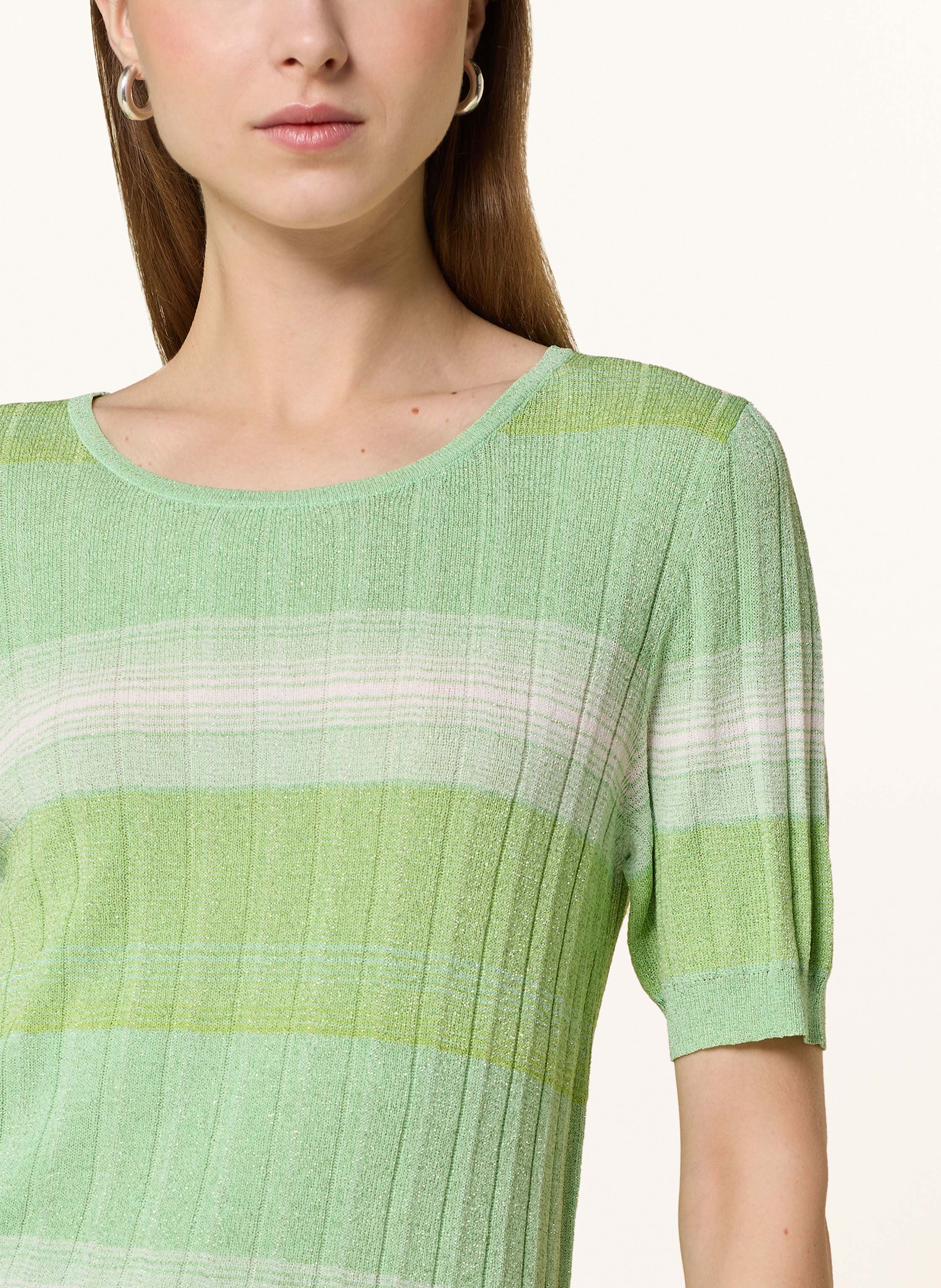 Thumbnail - Darling Harbour Strickshirt Mit Glitzergarn gruen