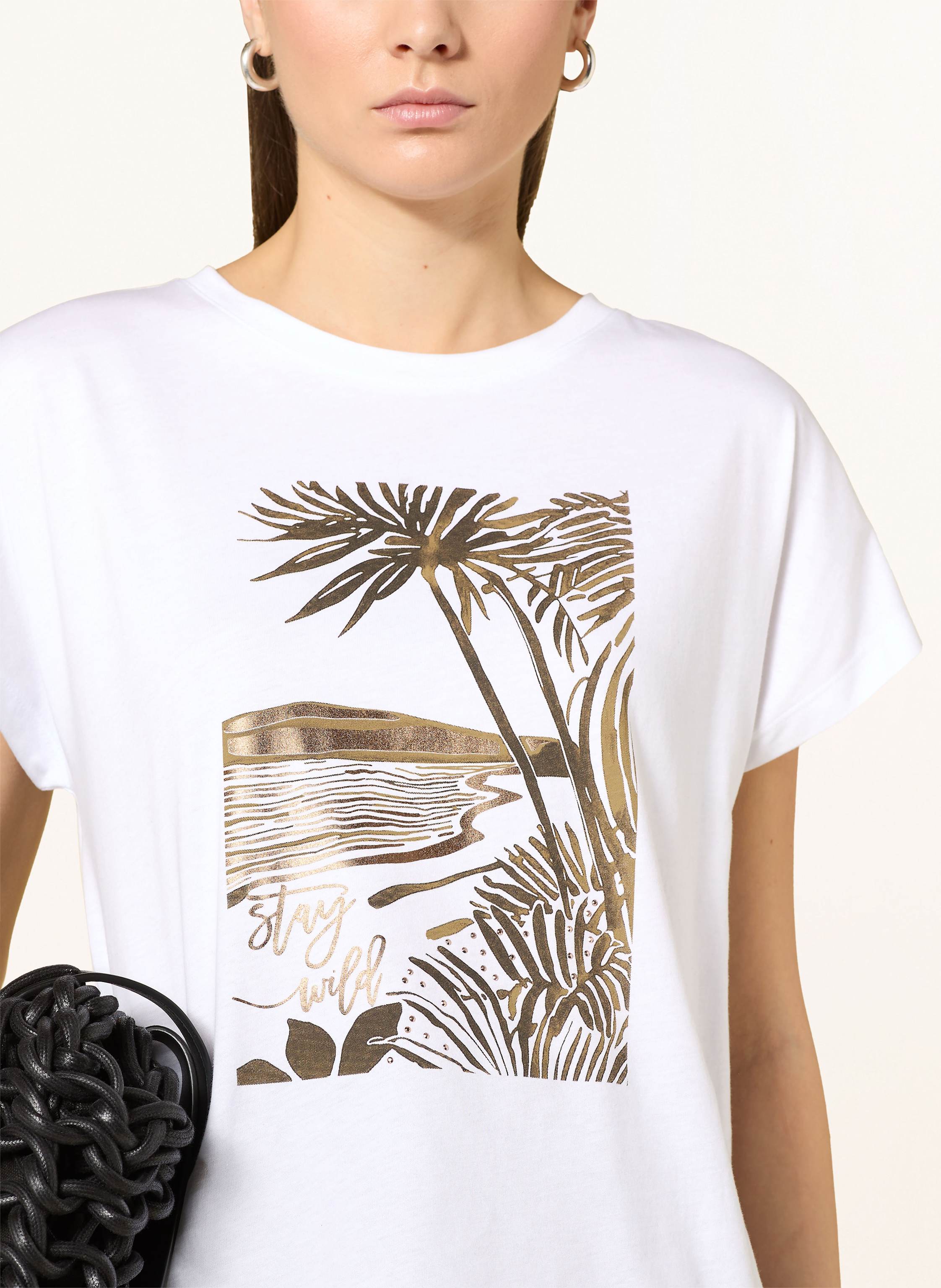 Thumbnail - Darling Harbour T-Shirt Mit Schmucksteinen weiss