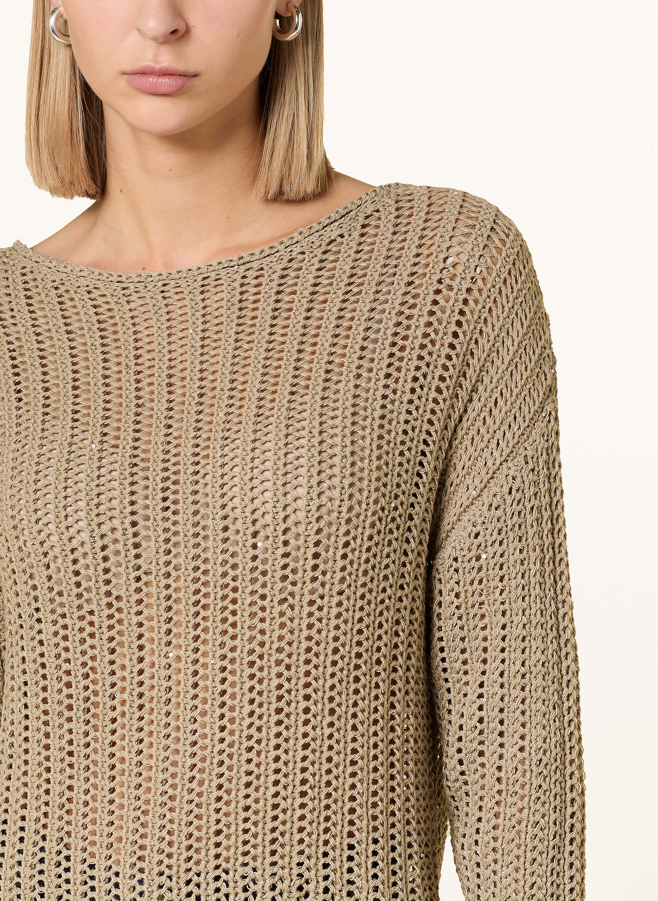 Thumbnail - Darling Harbour Pullover Mit Pailletten gruen