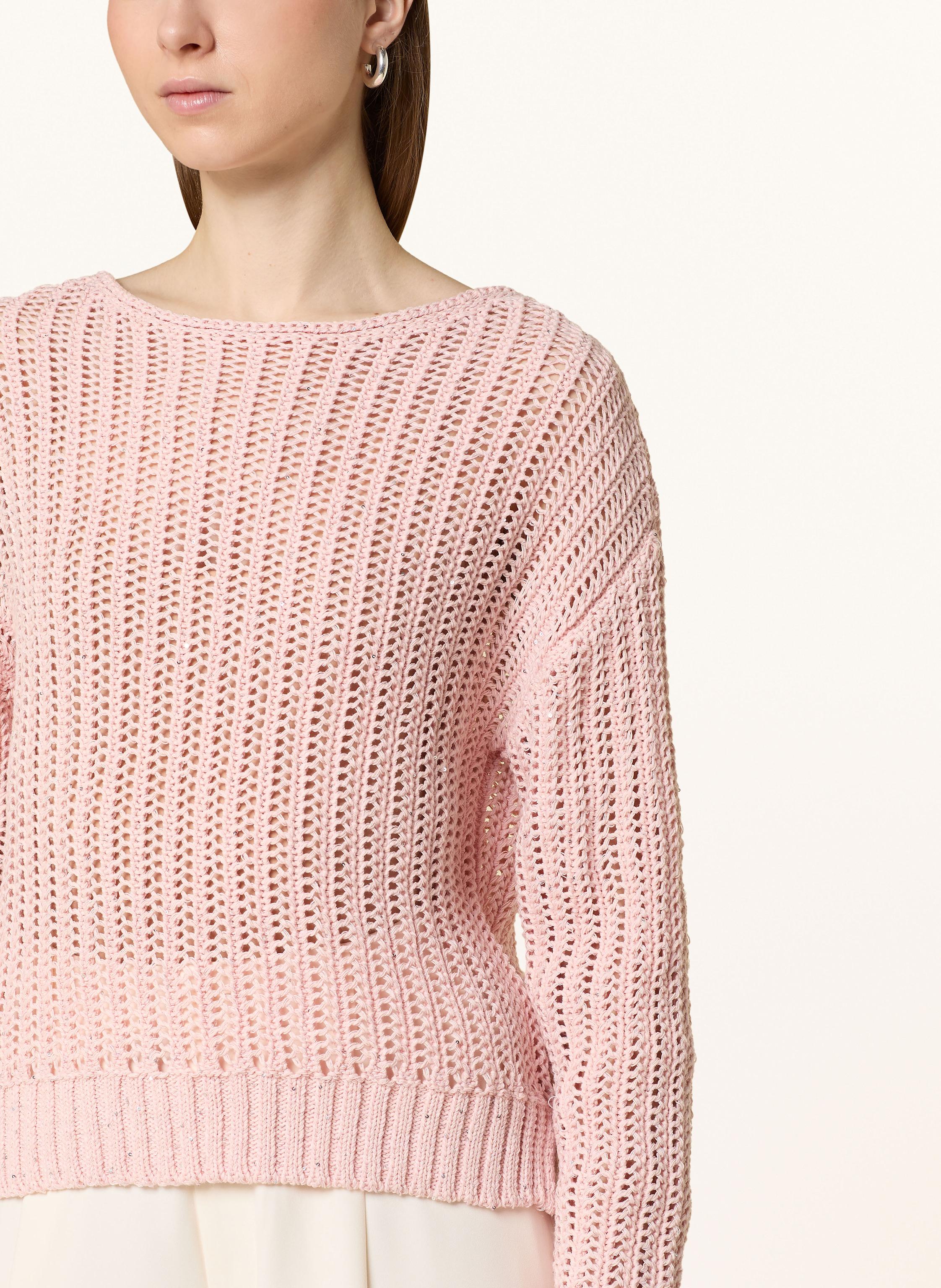 Thumbnail - Darling Harbour Pullover Mit Pailletten rosa