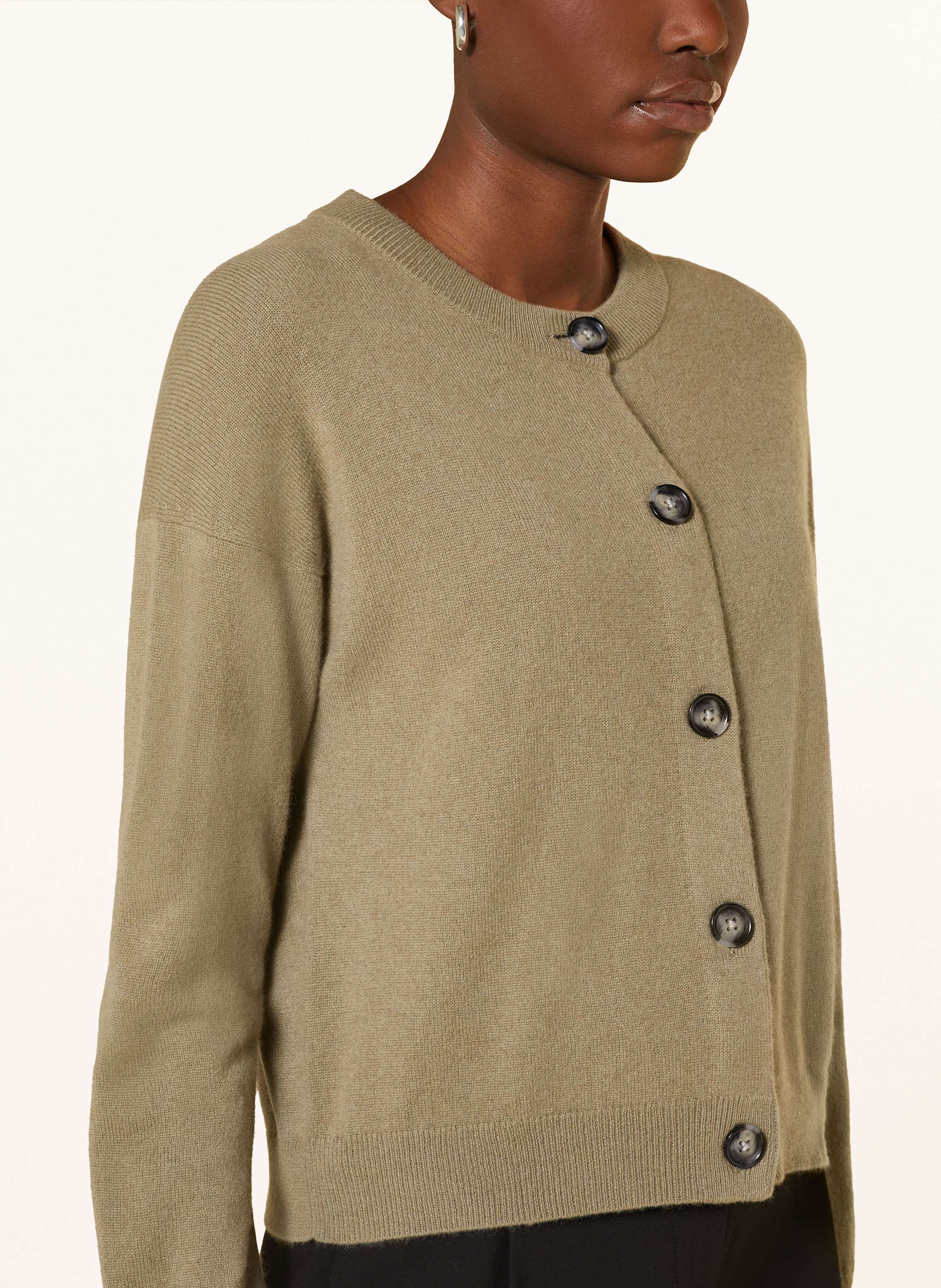 Thumbnail - Darling Harbour Cashmere-Strickjacke gruen