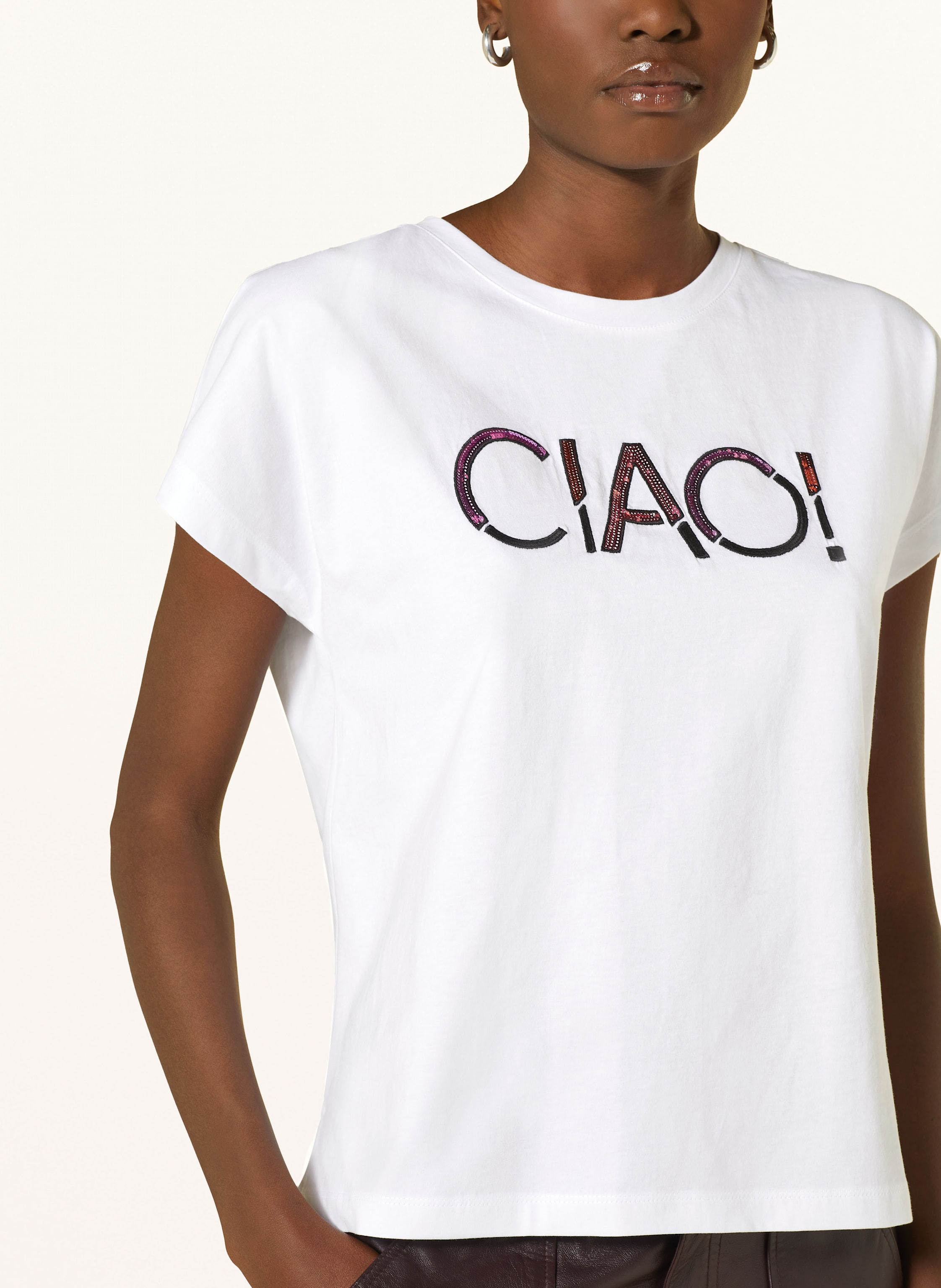 Thumbnail - Darling Harbour T-Shirt Mit Pailletten weiss