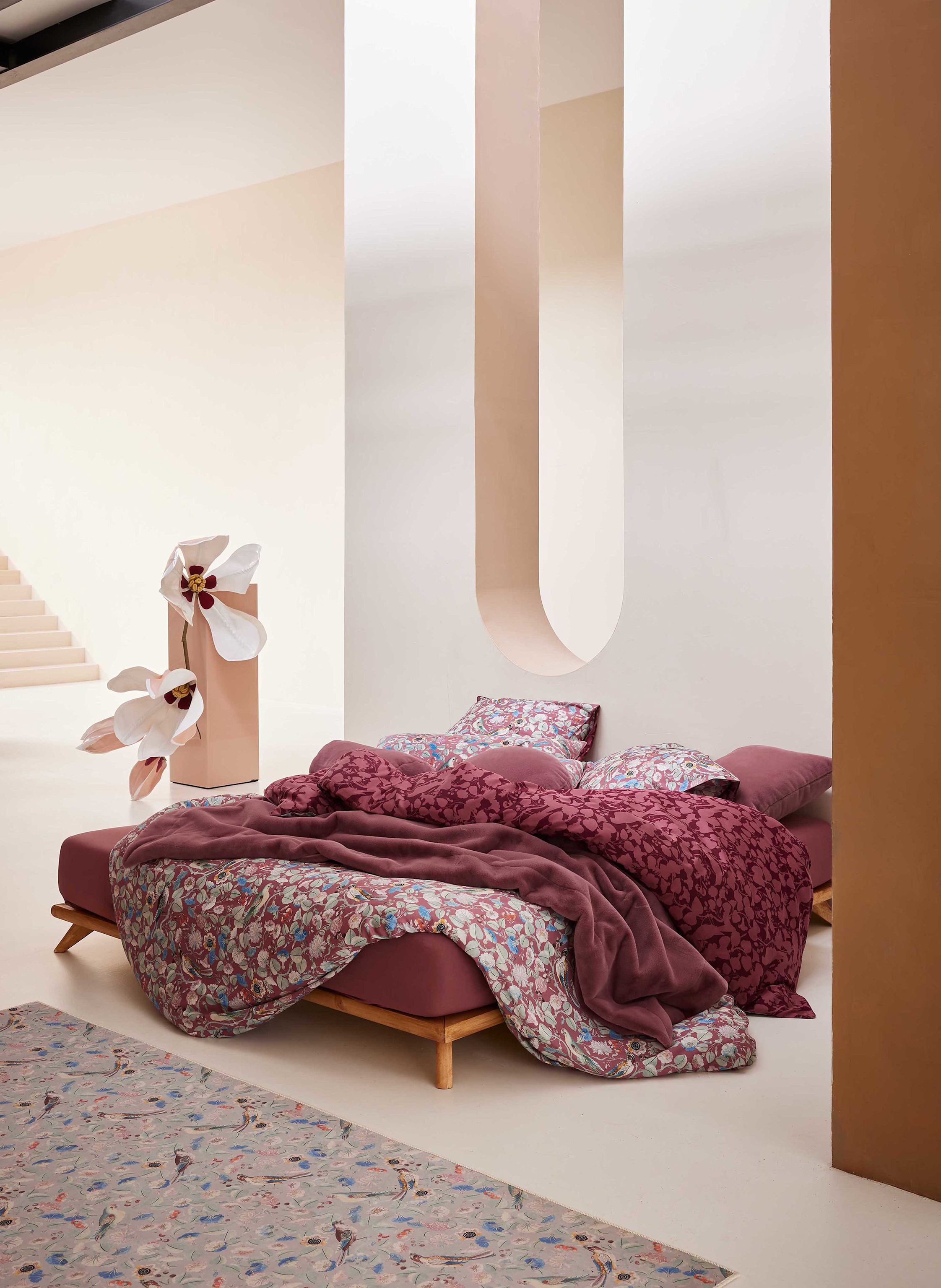 Thumbnail - Essenza Dekokissen Furry Aus Kunstpelz rot