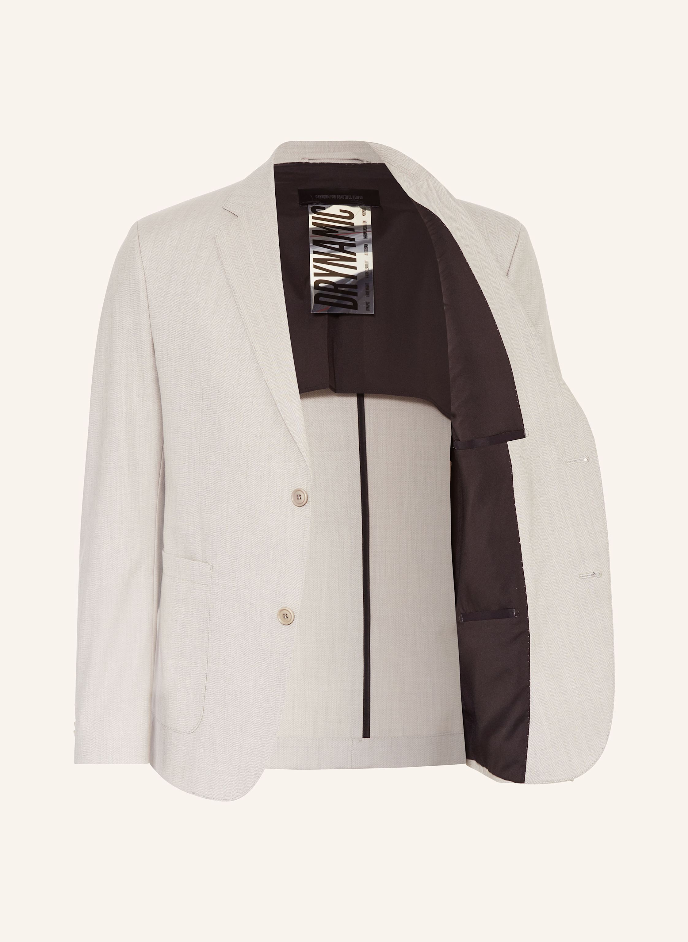 Thumbnail - Drykorn Anzugsakko Carles Slim Fit beige