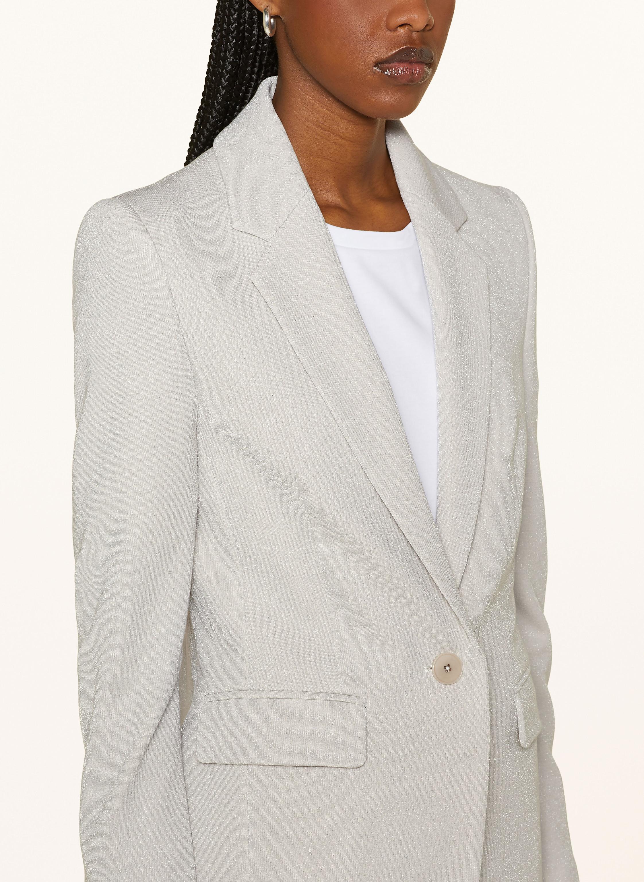 Thumbnail - Drykorn Jerseyblazer Atlin Mit Glitzergarn weiss