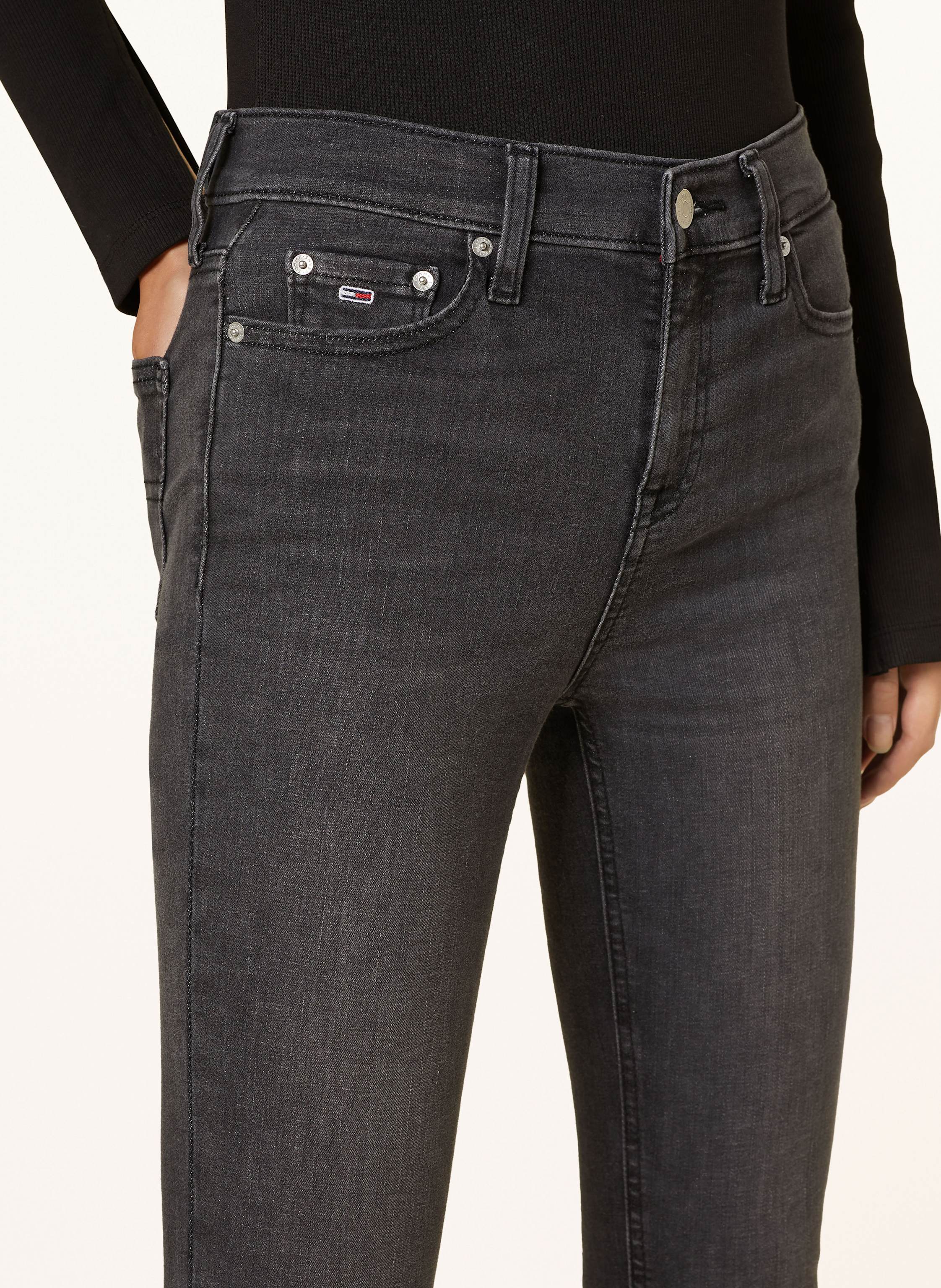 Thumbnail - Tommy Jeans Skinny Jeans Nora schwarz