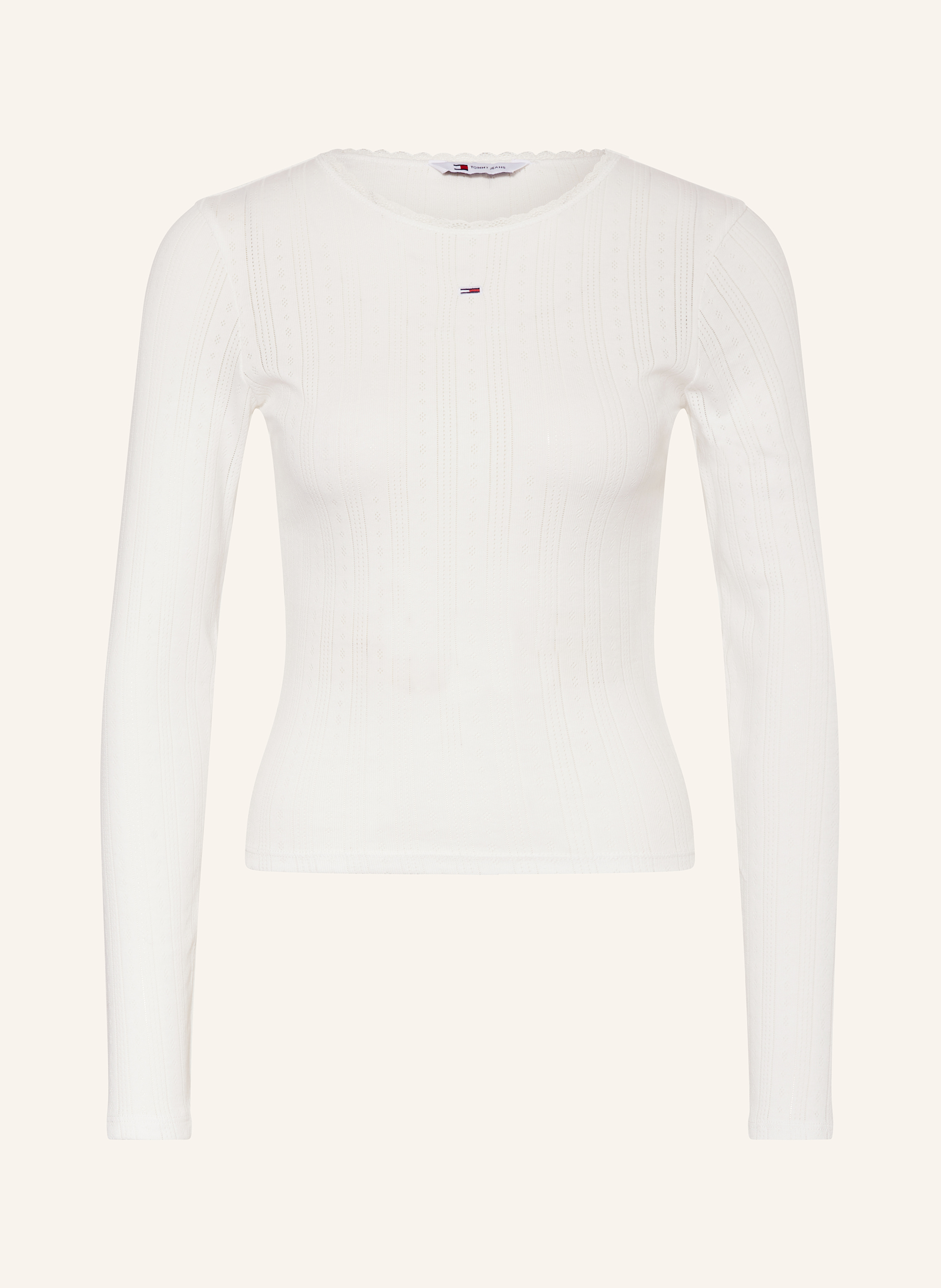 TOMMY JEANS Longsleeve mit Spitze