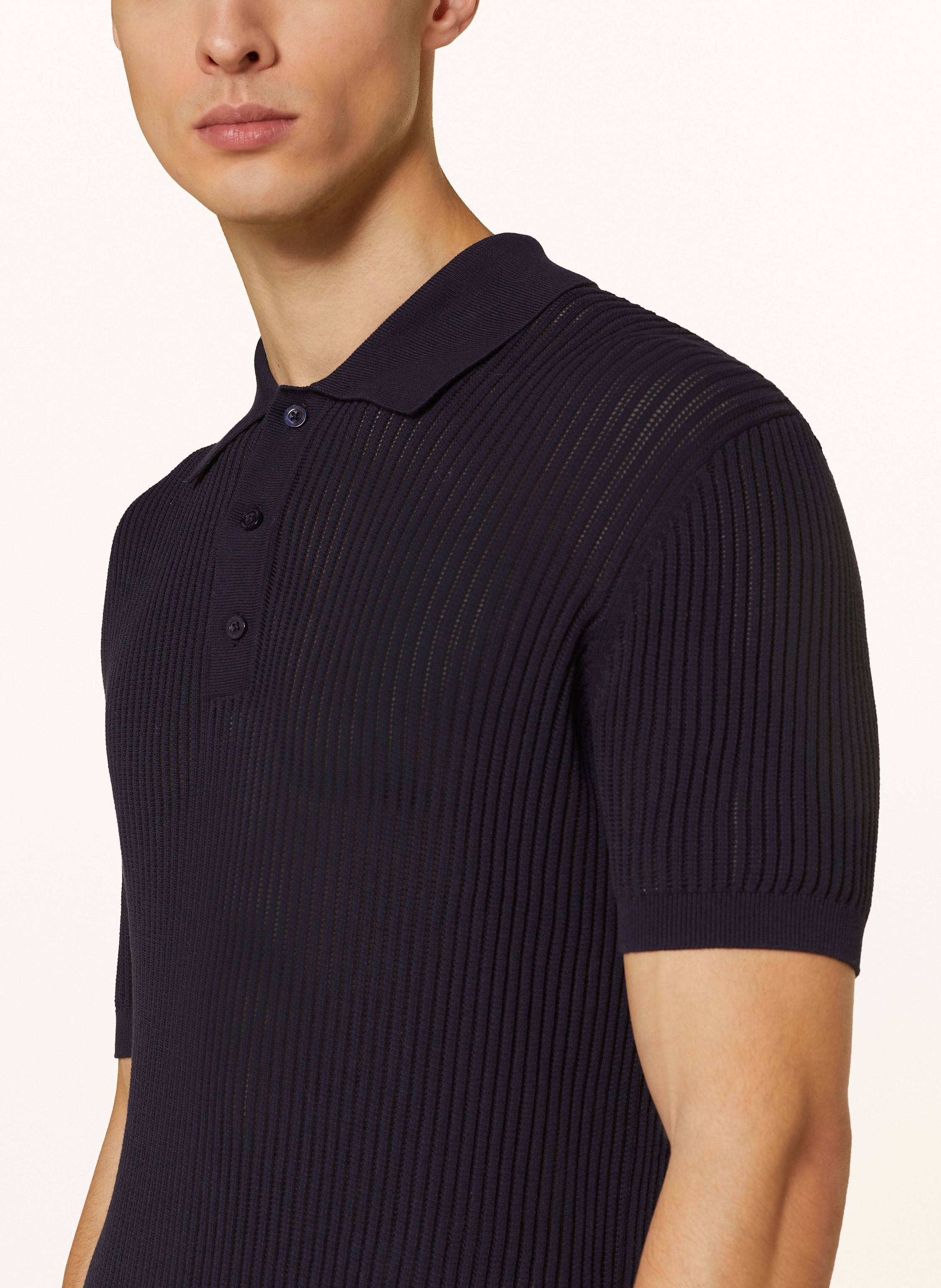 Thumbnail - Frescobol Carioca Strick-Poloshirt Vidal Regular Fit blau