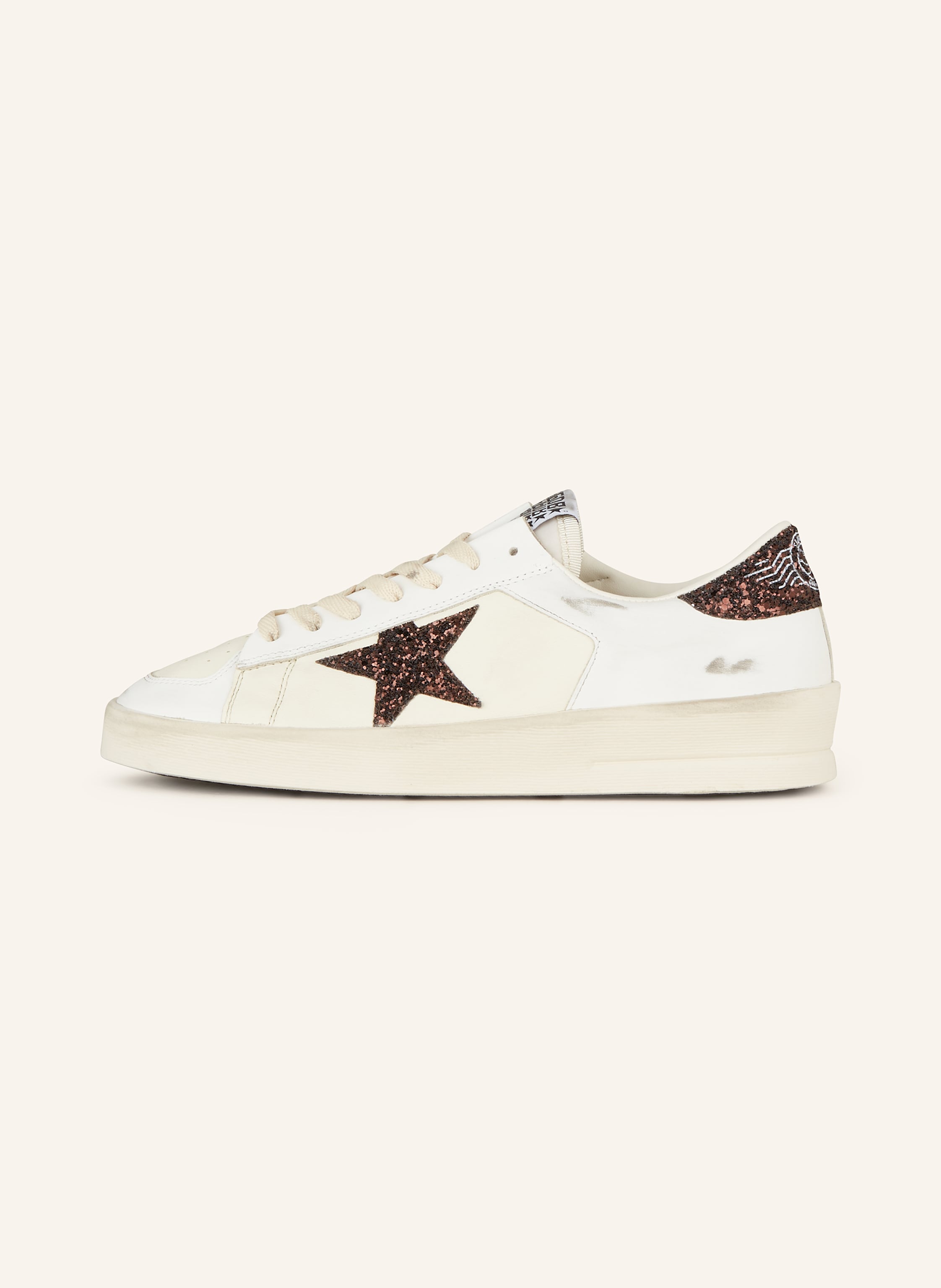 Thumbnail - Golden Goose Sneaker Stardan Mit Pailletten weiss