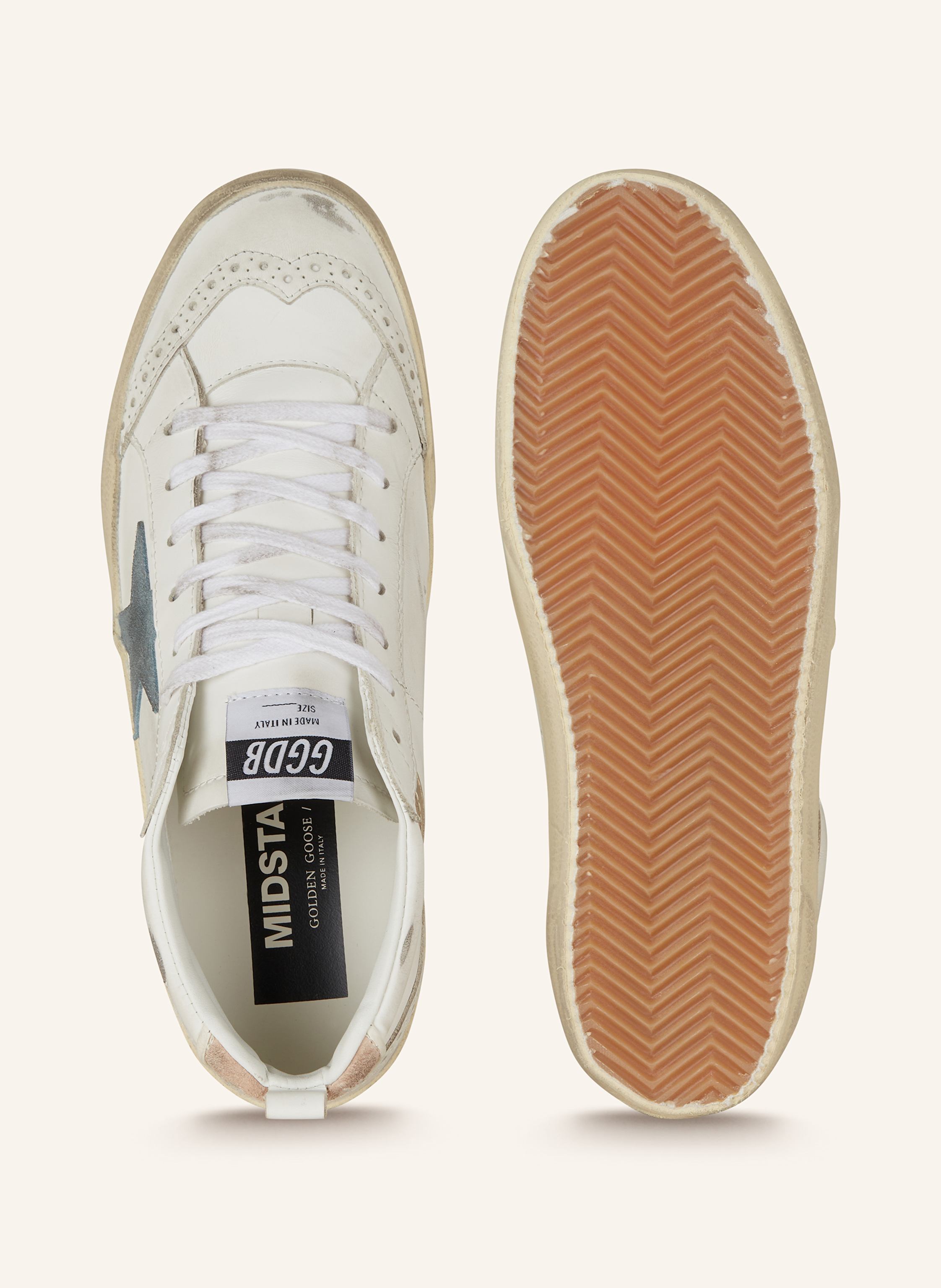 Thumbnail - Golden Goose Sneaker Mid Star weiss