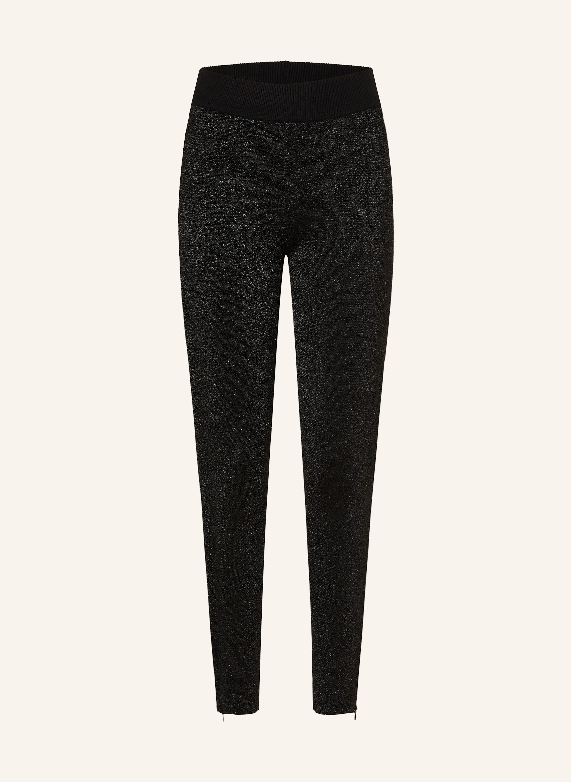 Sparkly black leggings top