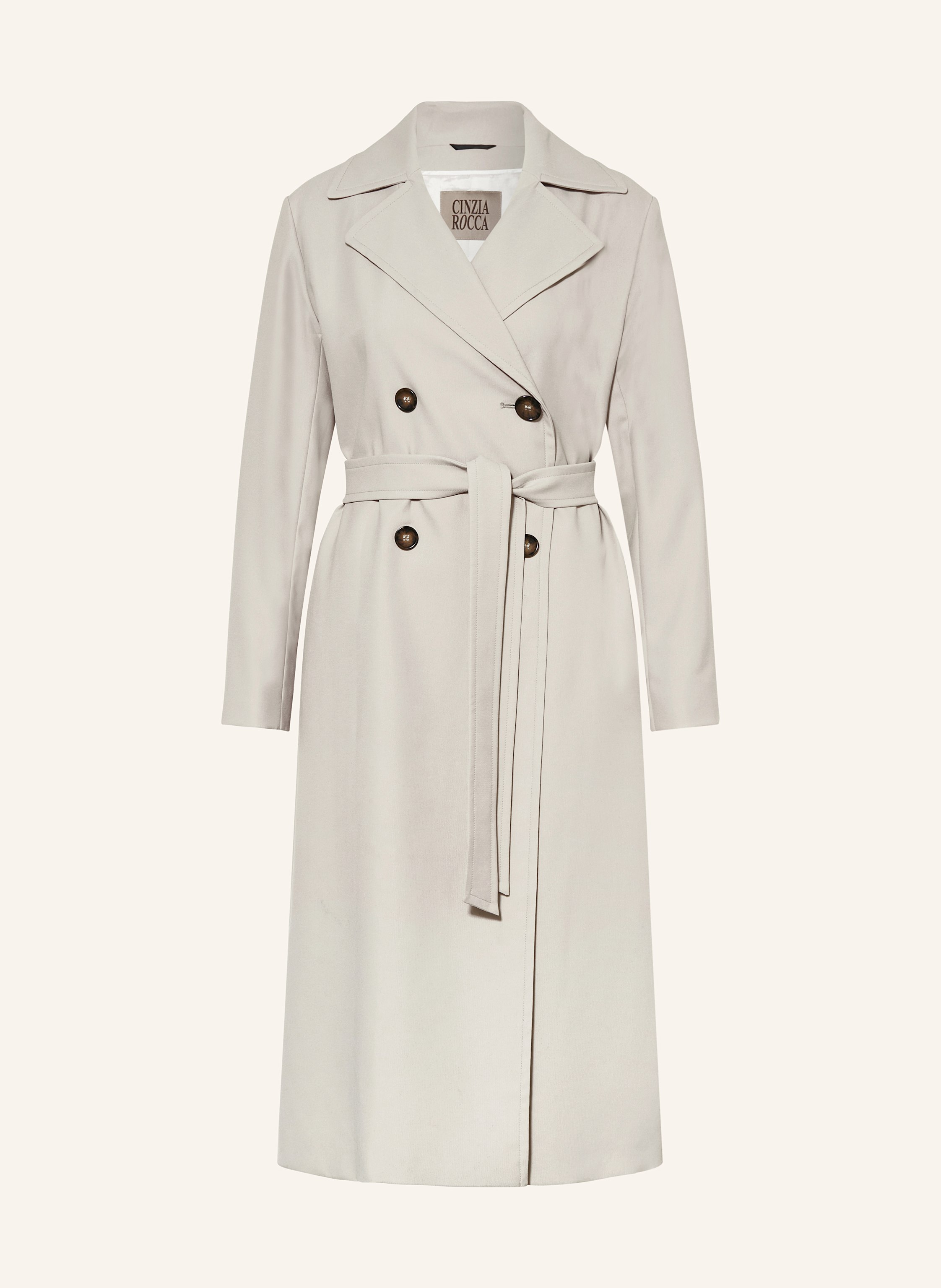 CINZIA ROCCA Trench coat in light gray