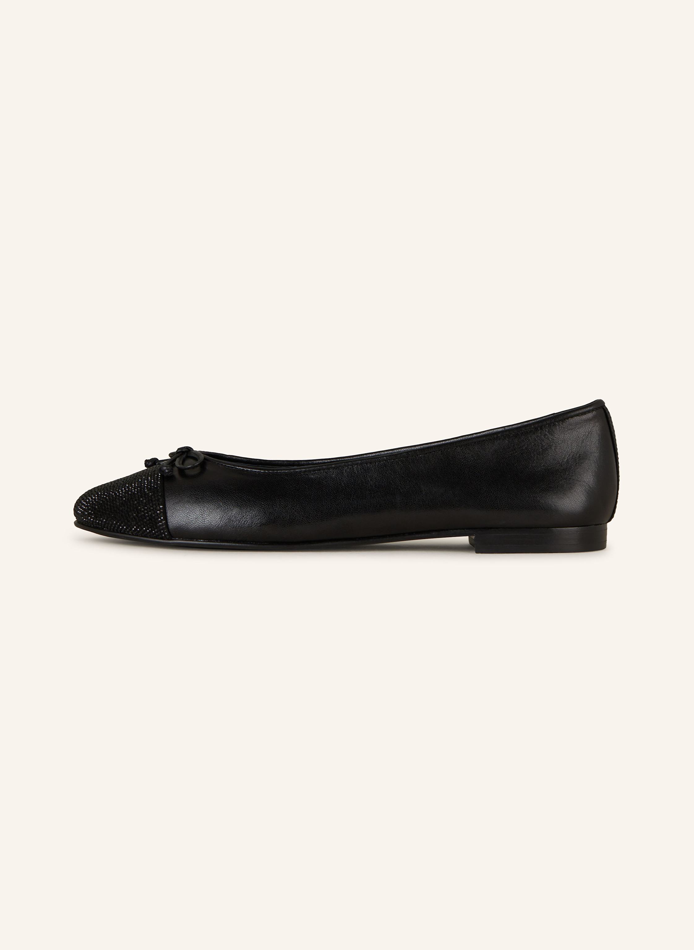 Thumbnail - Tory Burch Ballerinas Mit Schmucksteinen schwarz