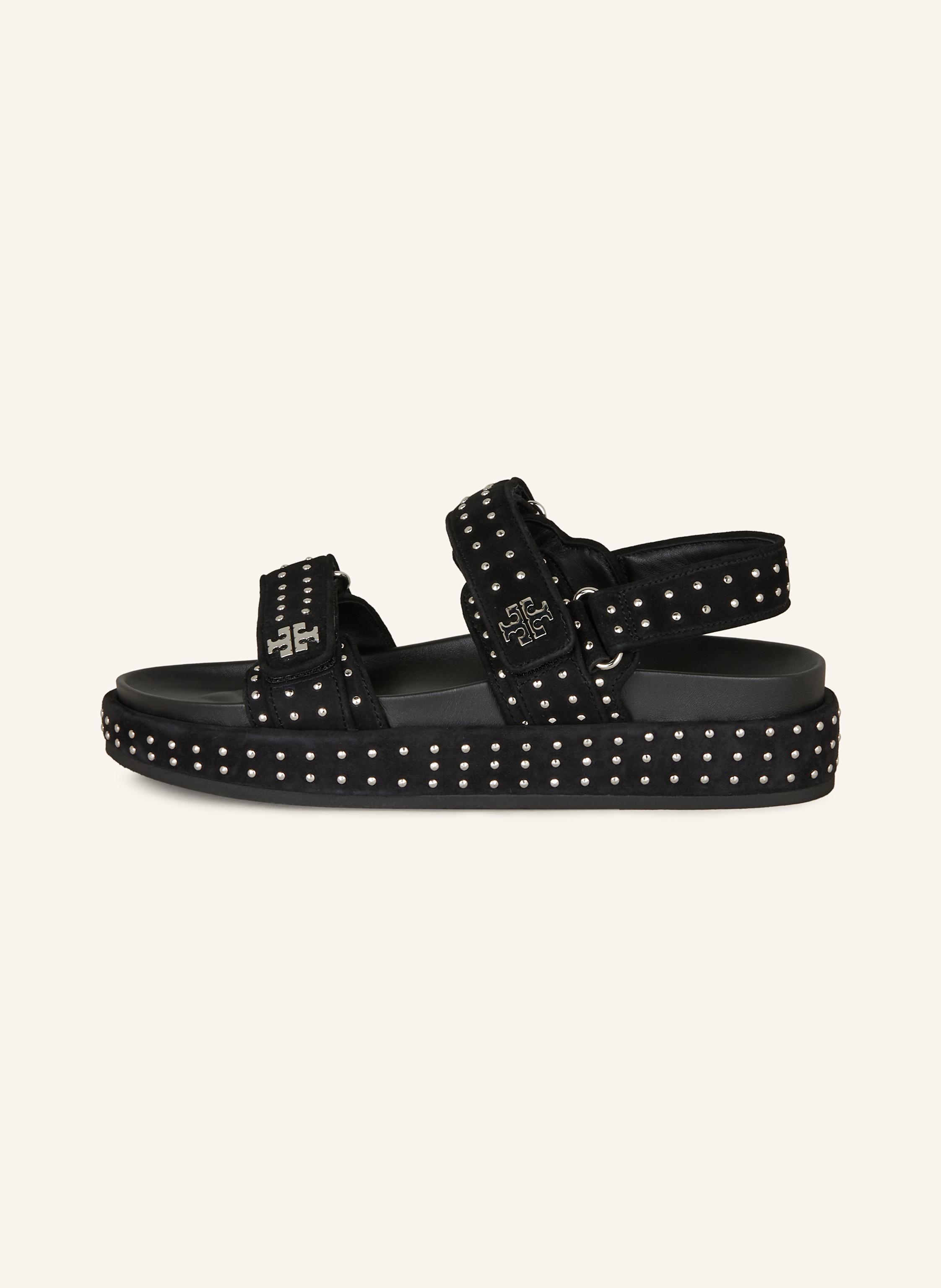 Thumbnail - Tory Burch Sandaletten Kira Mit Schmucksteinen schwarz
