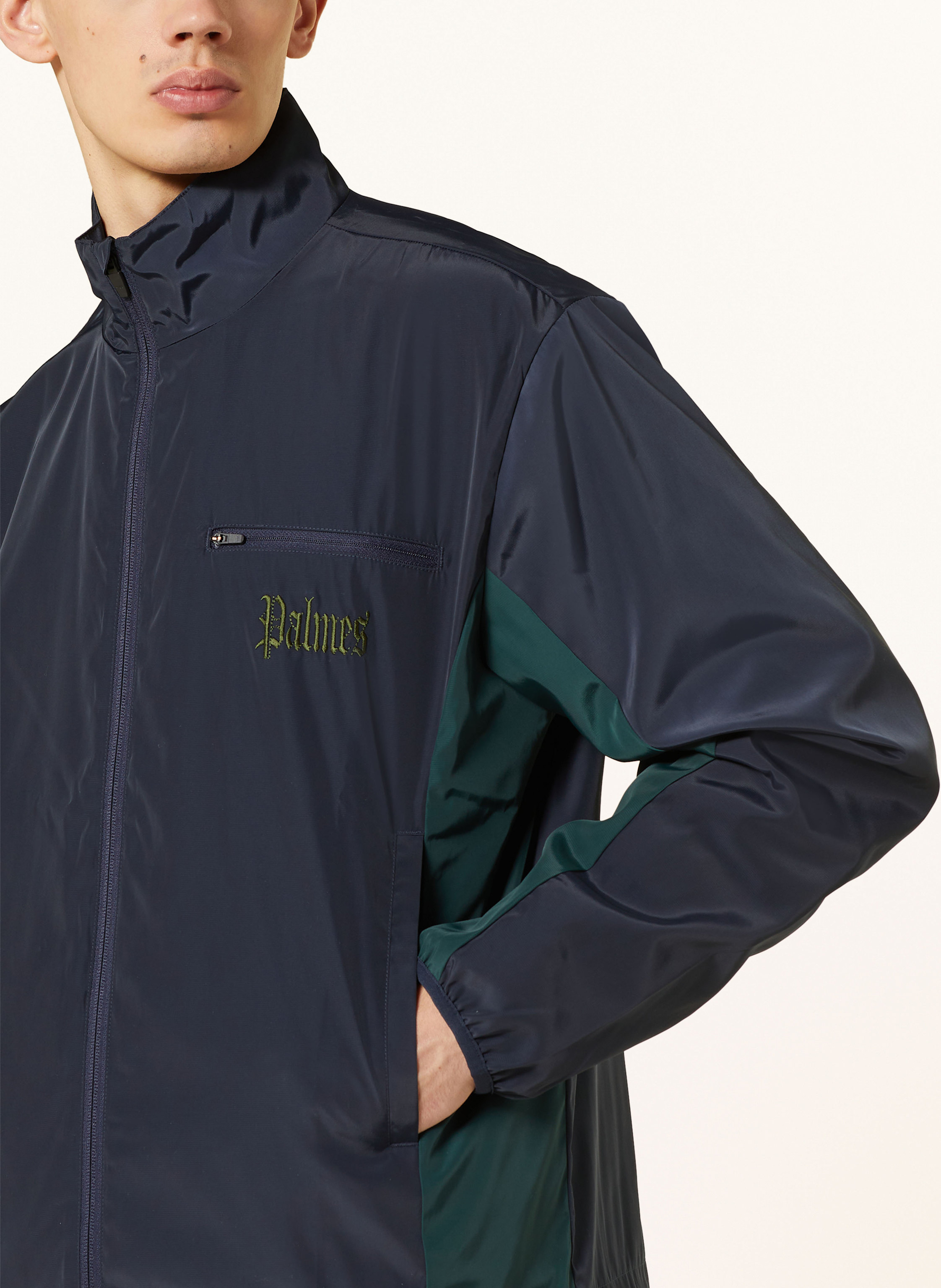 Thumbnail - Palmes Trainingsjacke Collar Jacket blau