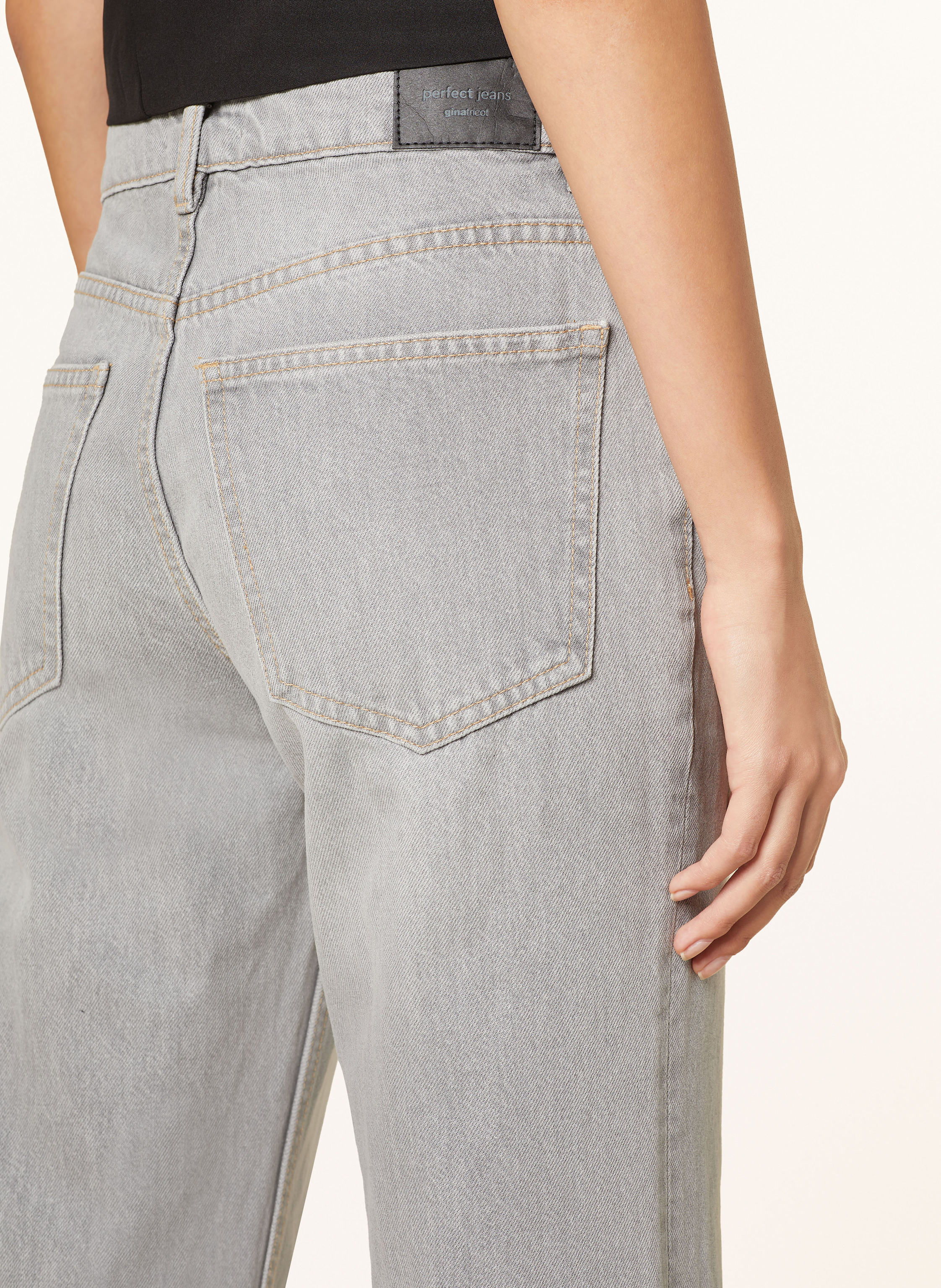 Thumbnail - Gina Tricot Straight Jeans grau