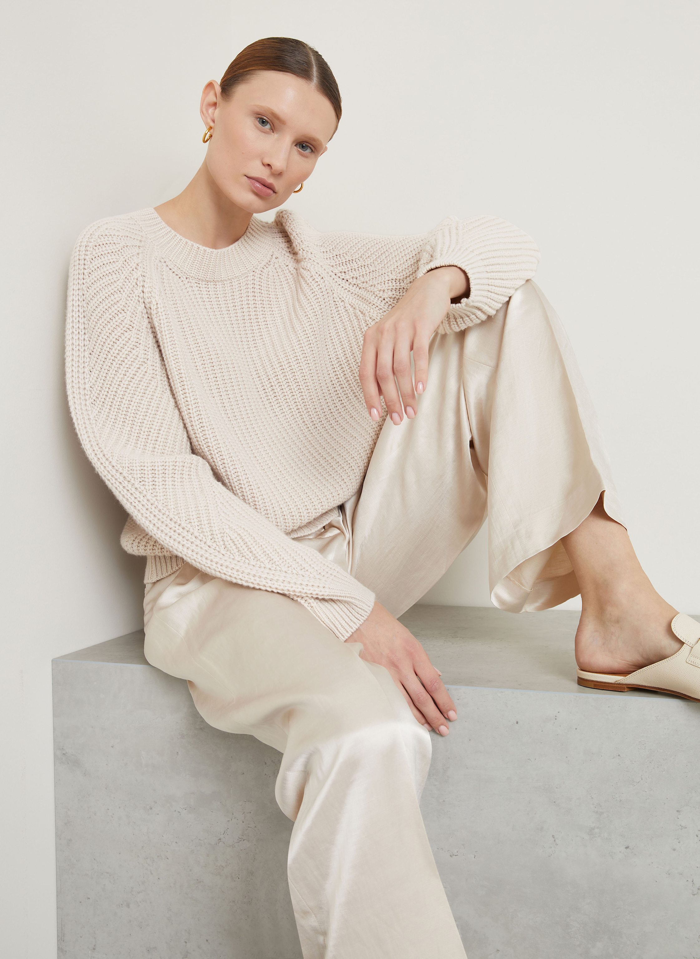 Thumbnail - Iris Von Arnim Cashmere-Pullover Aura beige