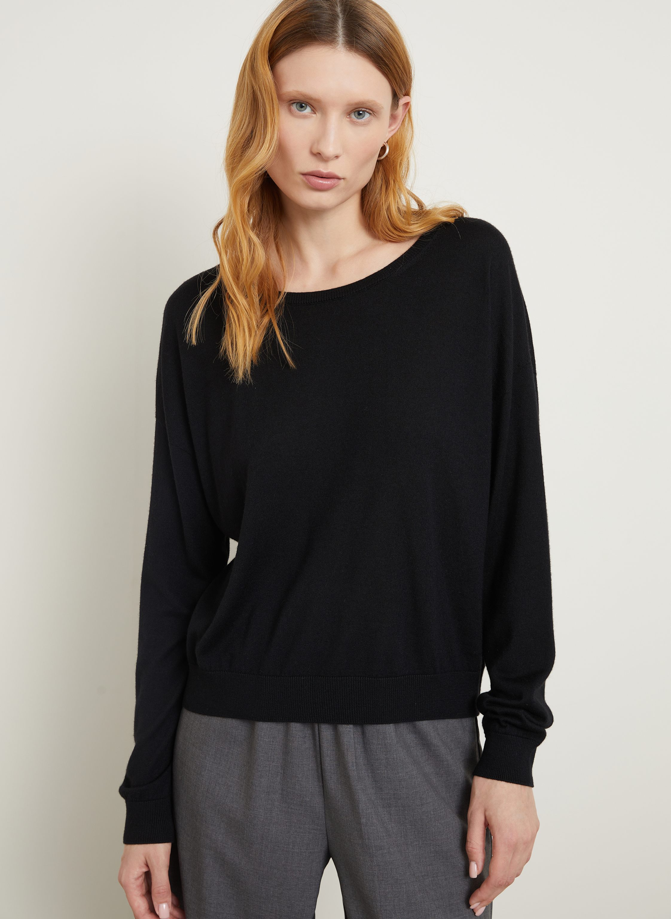 Thumbnail - Iris Von Arnim Cashmere-Pullover Lumi Mit Seide schwarz