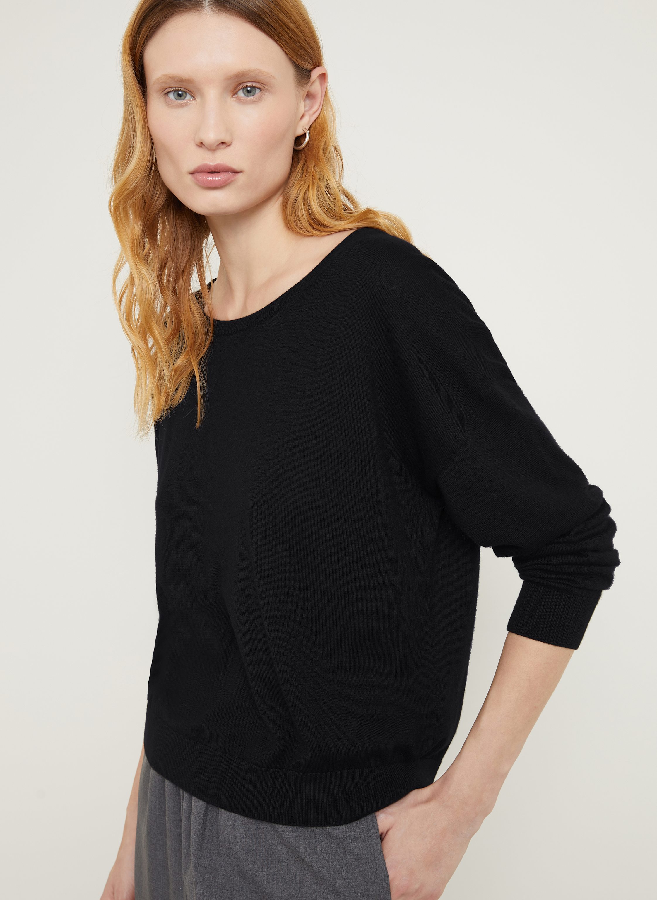 Thumbnail - Iris Von Arnim Cashmere-Pullover Lumi Mit Seide schwarz