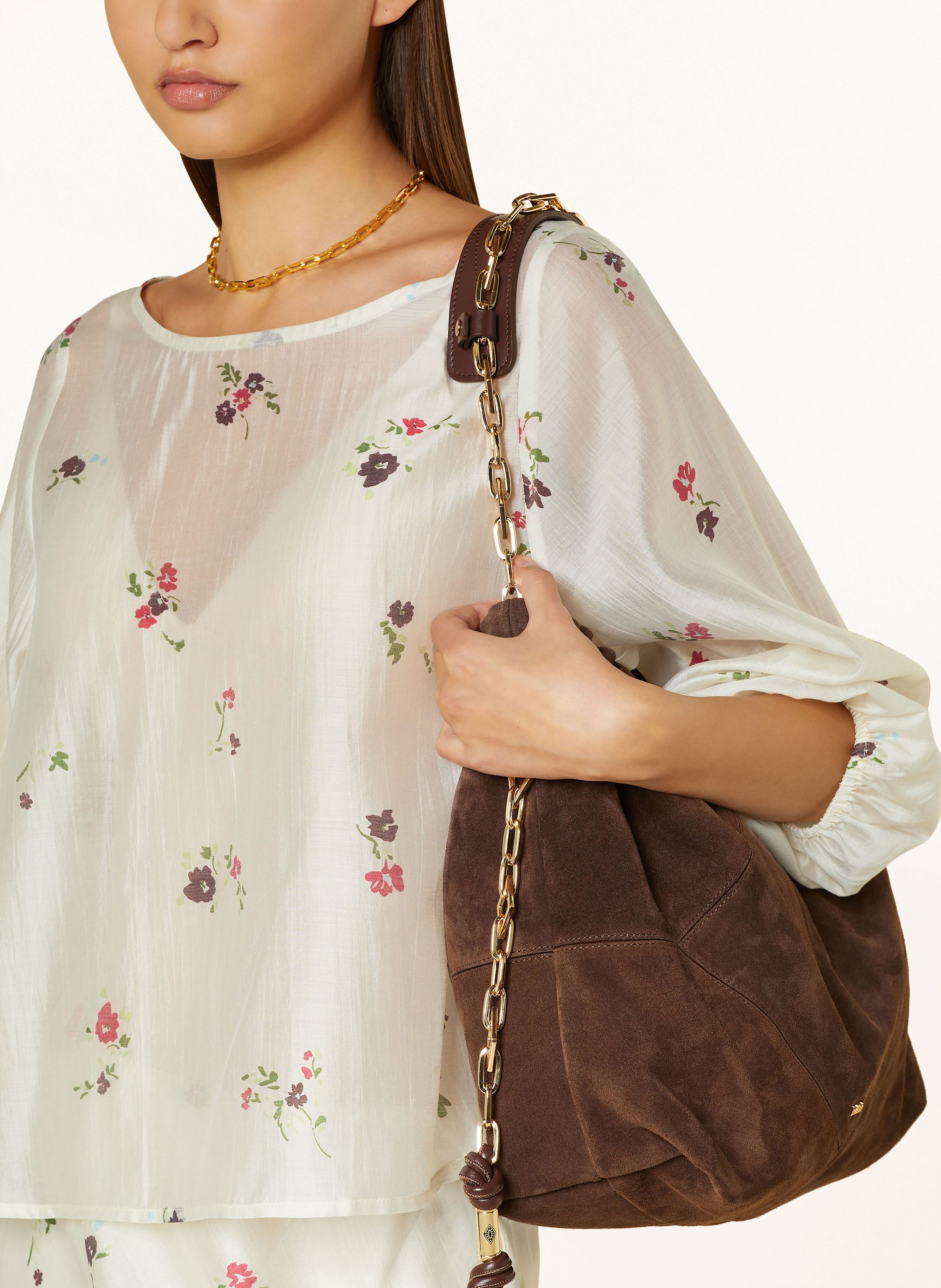 Thumbnail - Msch Copenhagen Blusenshirt Mschfaustina Mit 3/4-Arm beige