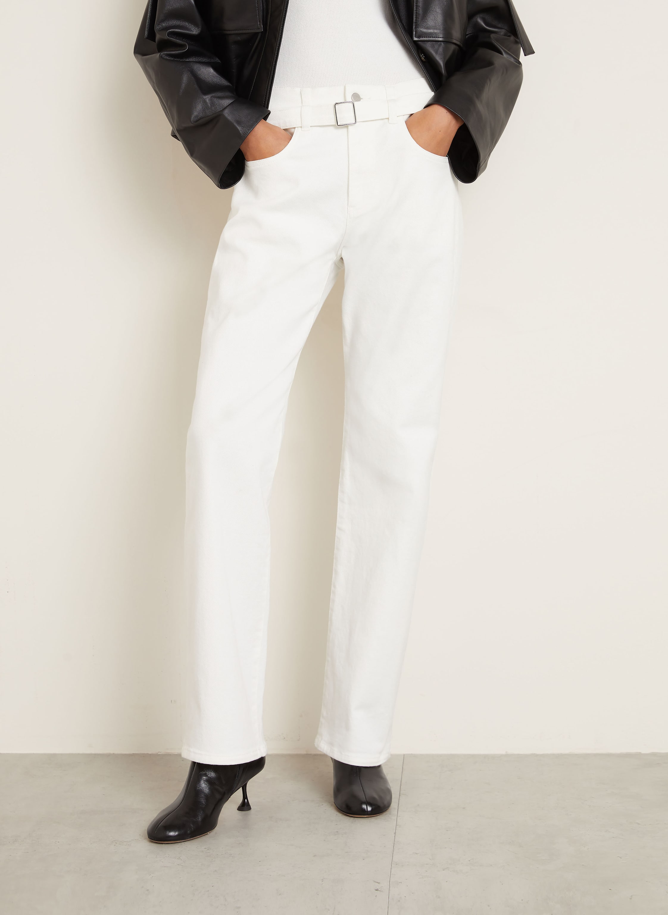 Thumbnail - Proenza Schouler Straight Jeans Ellsworth weiss