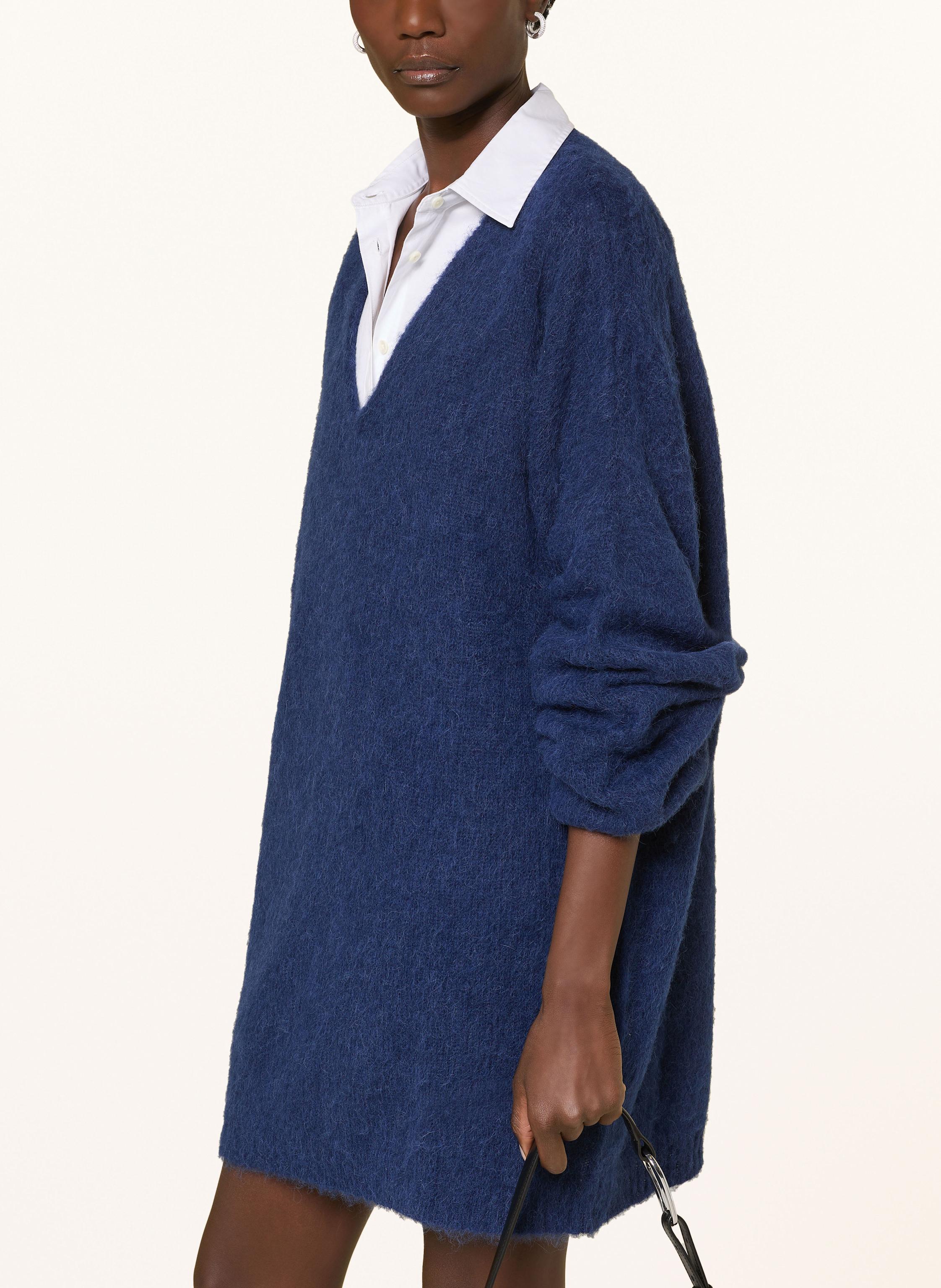 Thumbnail - By Aylin Koenig Strickkleid Louna Aus Alpaka blau