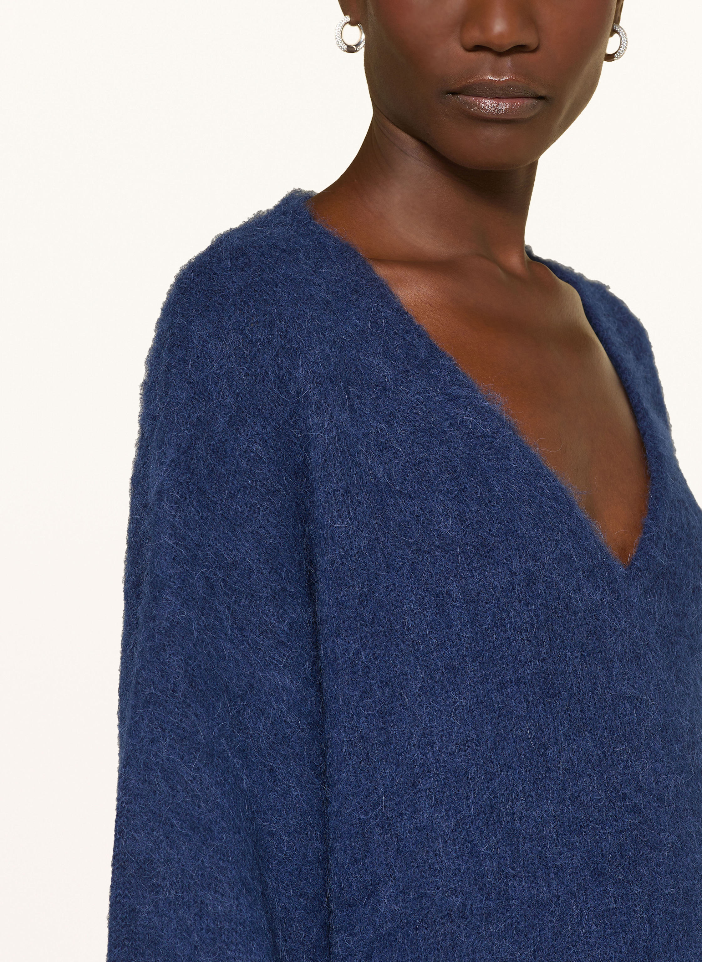 Thumbnail - By Aylin Koenig Strickkleid Louna Aus Alpaka blau