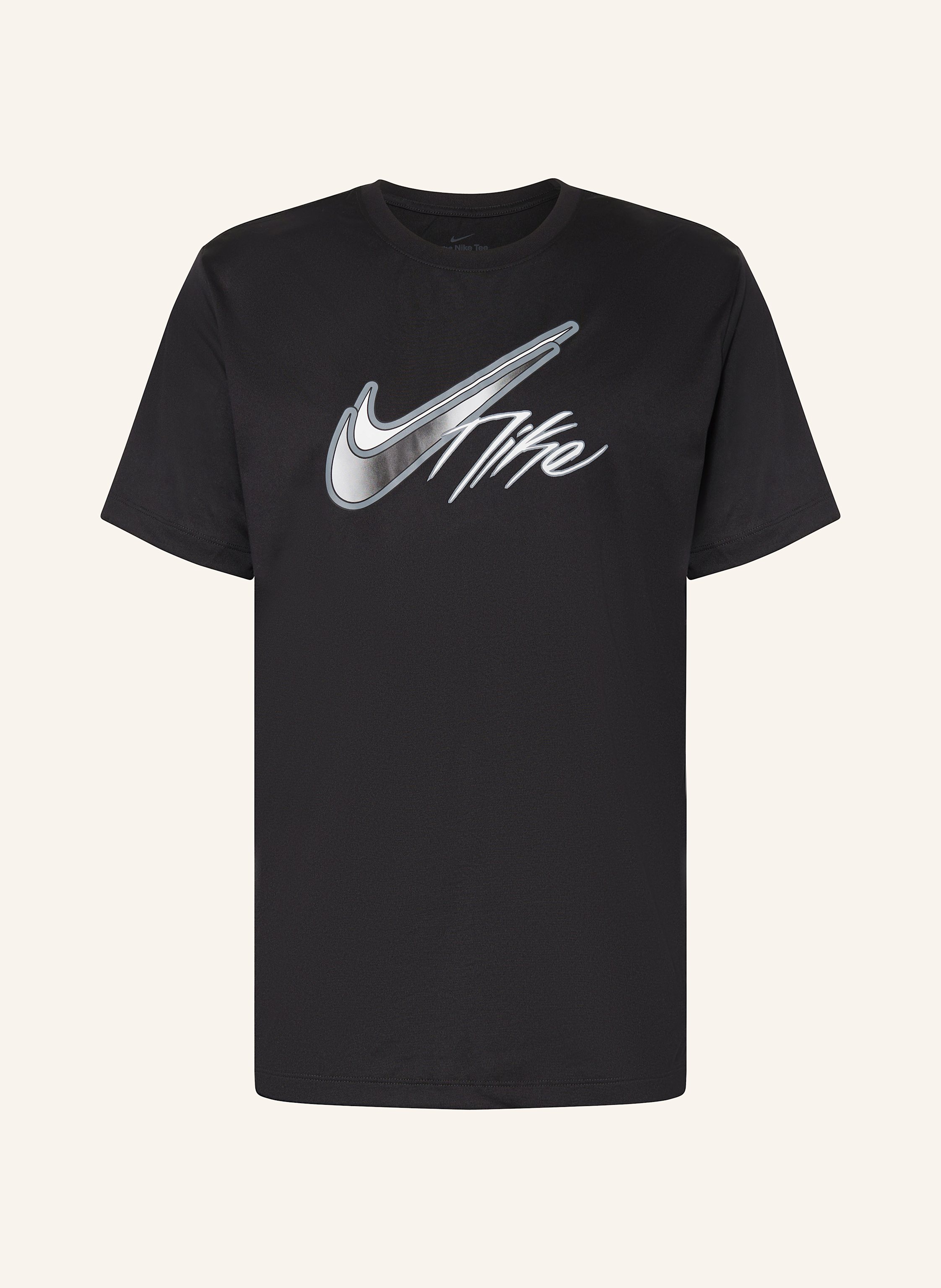 Black and white nike shirt clearance