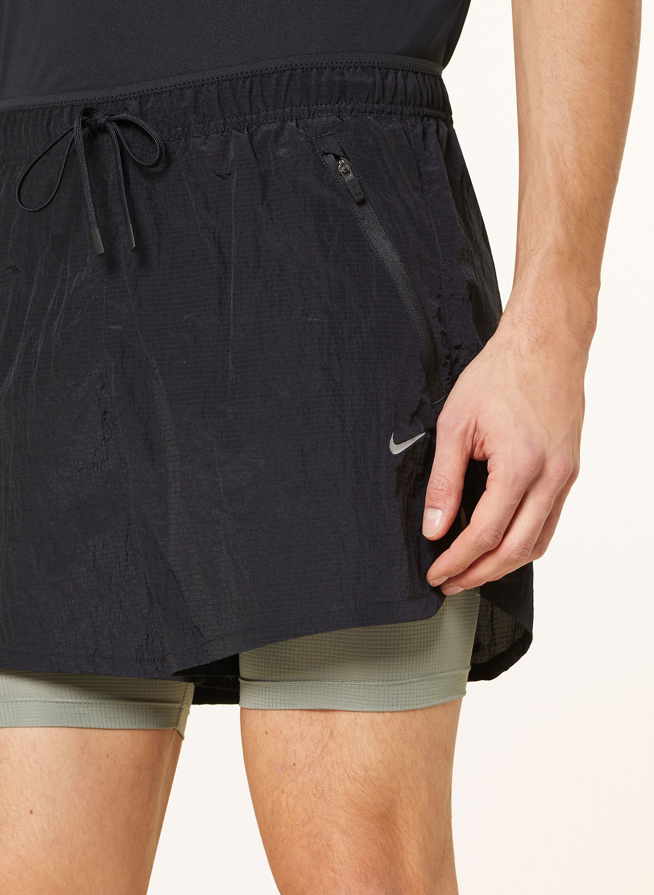 Thumbnail - Nike 2-In-1-Laufshorts Stride Running Division schwarz