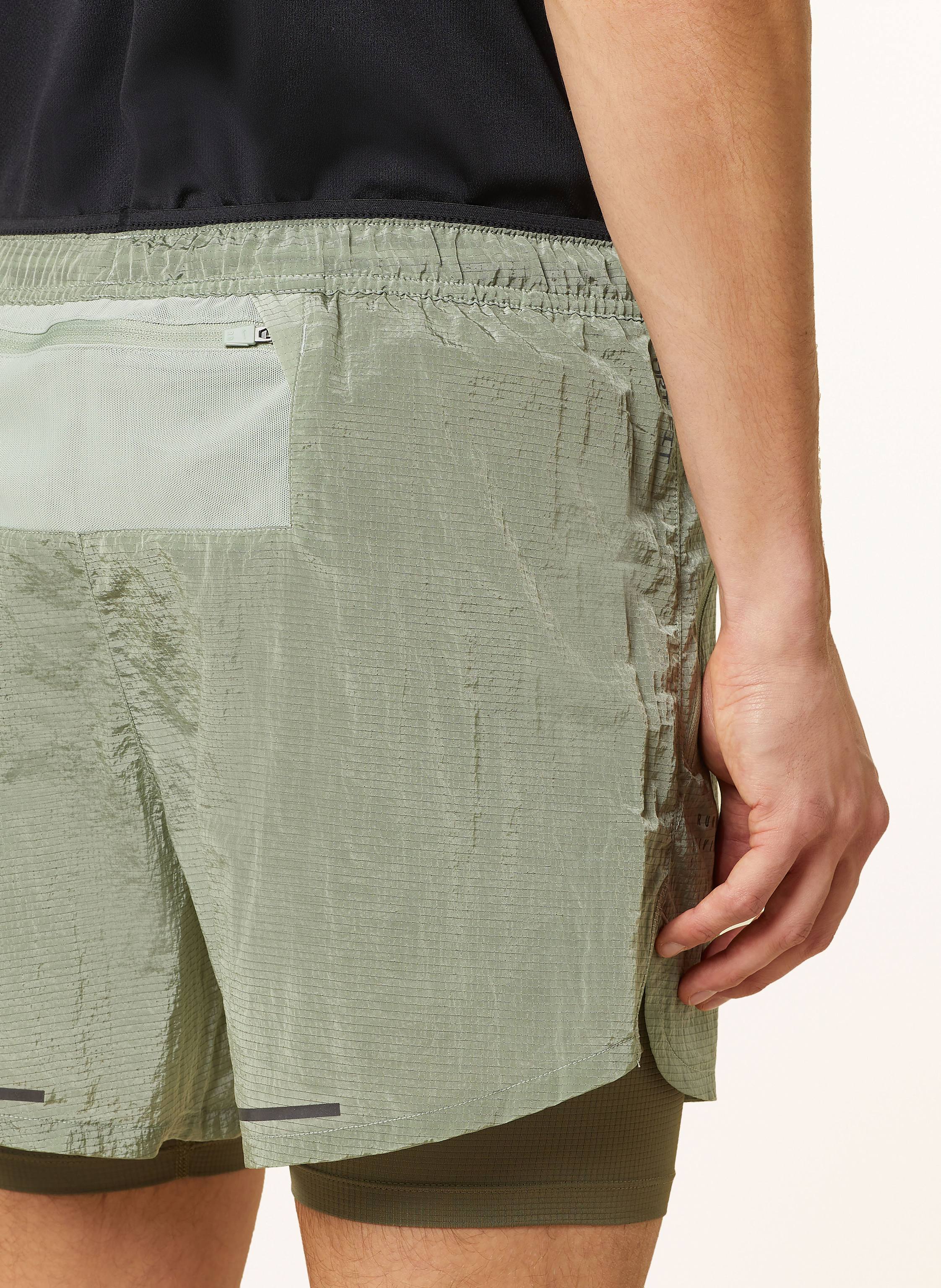 Thumbnail - Nike 2-In-1-Laufshorts Stride Running Division gruen