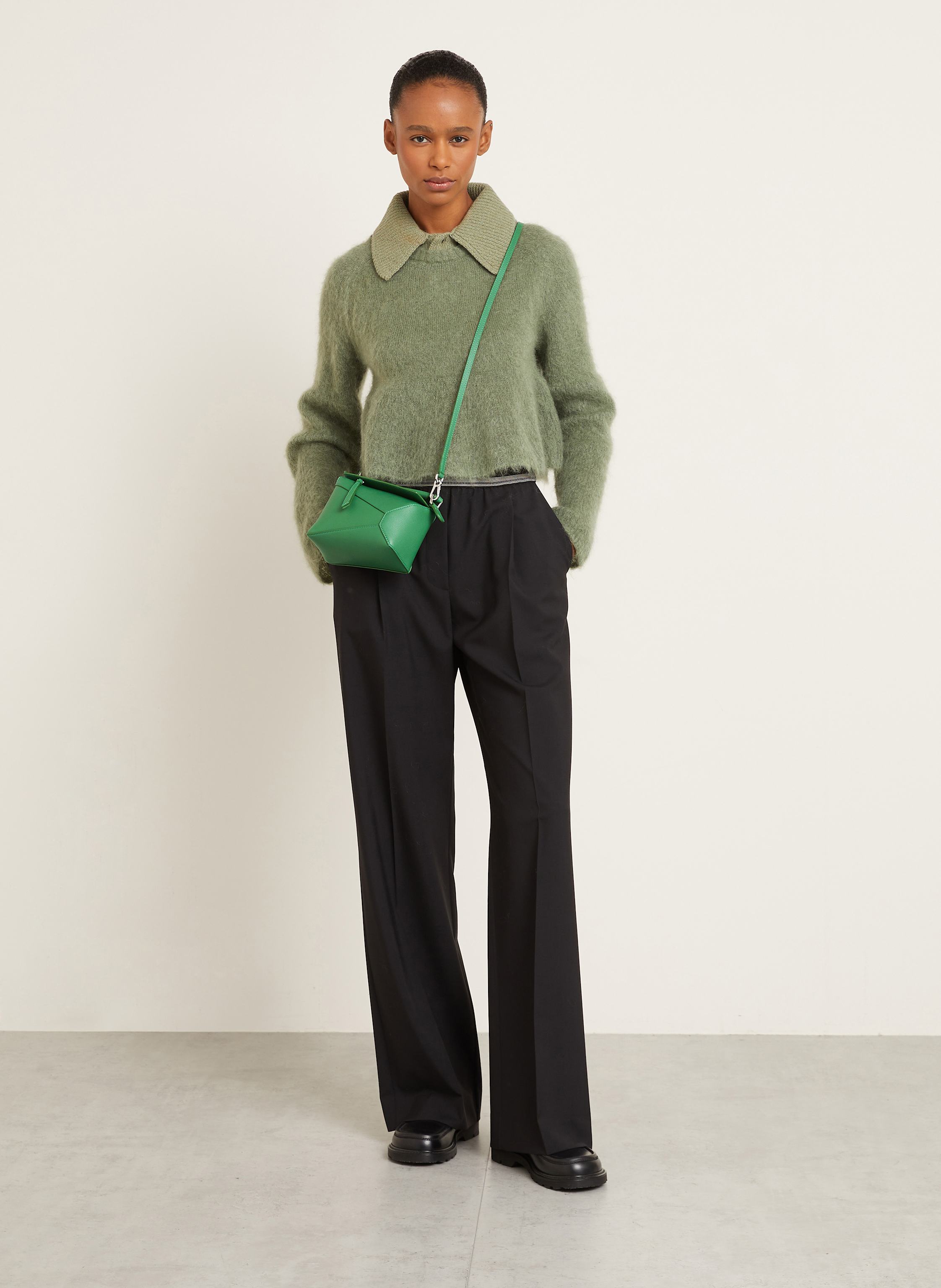 Thumbnail - Loewe Handtasche Puzzle Edge Mini gruen