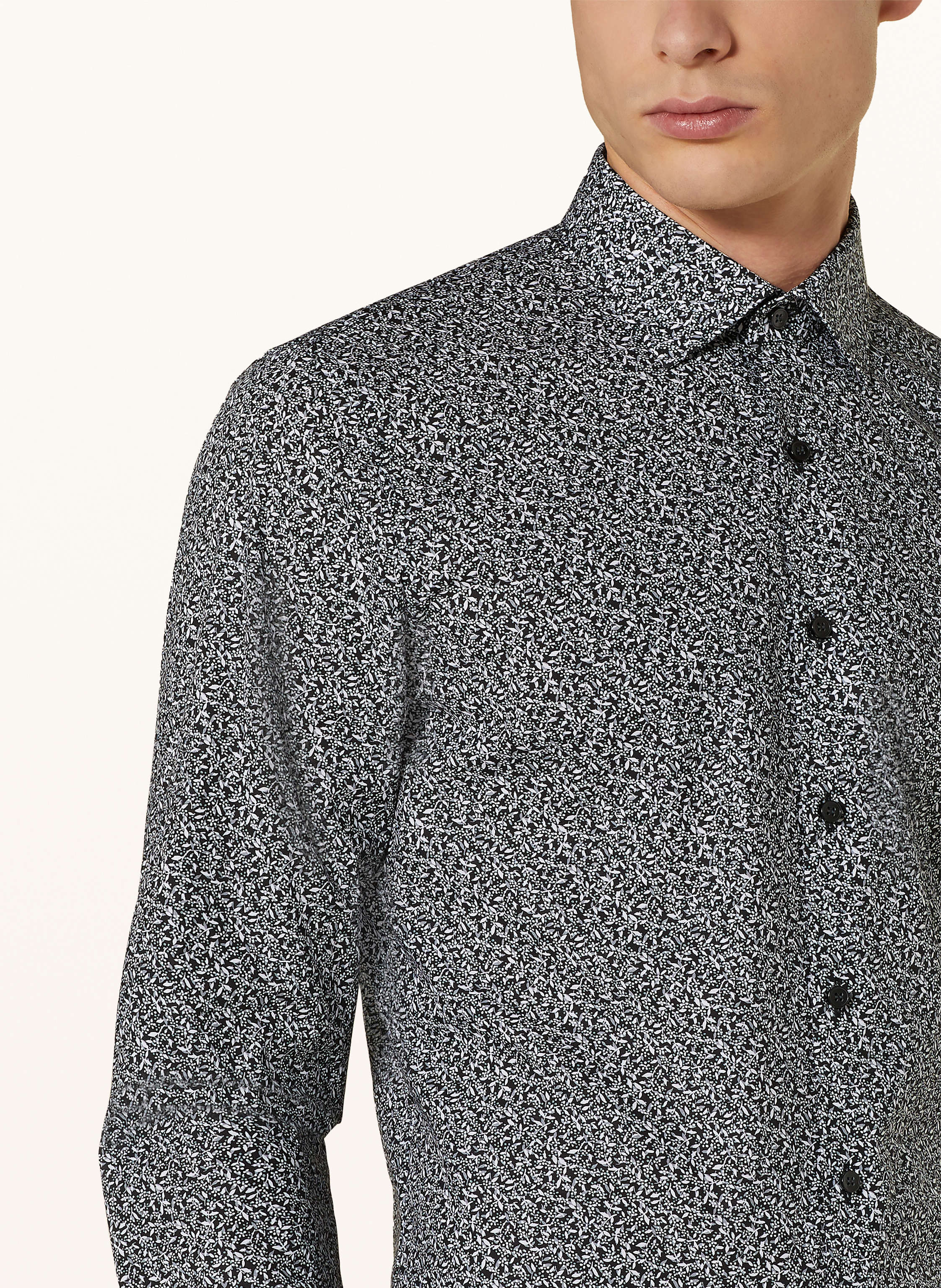 Thumbnail - Olymp Hemd No. Six Super Slim schwarz