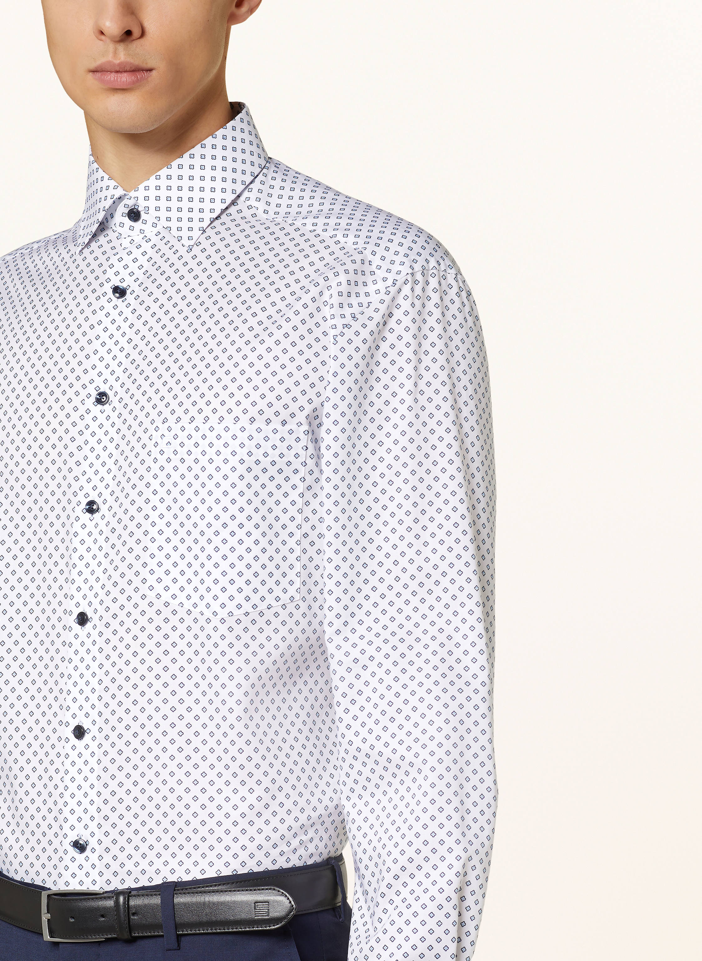 Thumbnail - Olymp Hemd Luxor Comfort Fit Mit Extralangem Arm weiss