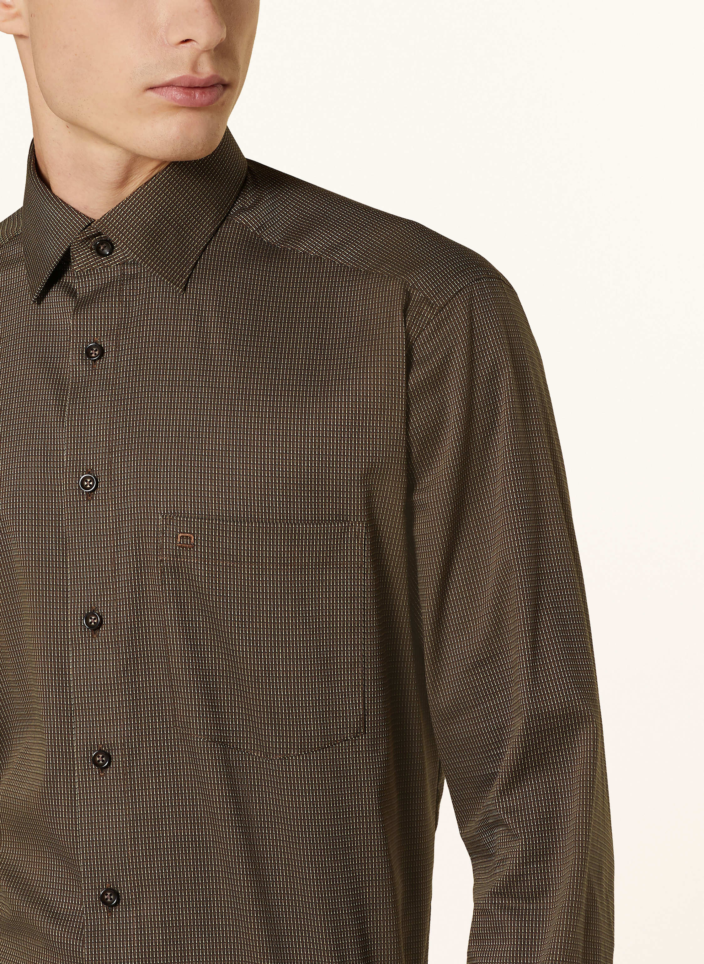 Thumbnail - Olymp Hemd Luxor Comfort Fit braun