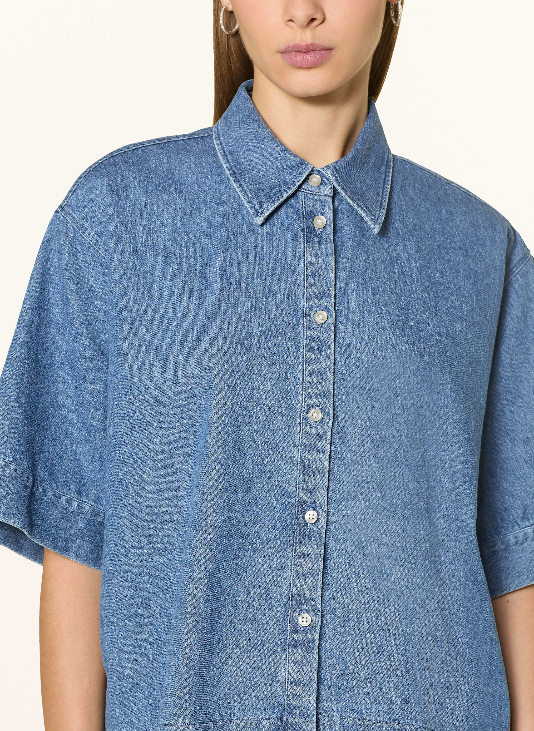 Thumbnail - Soluzione Jeansbluse blau