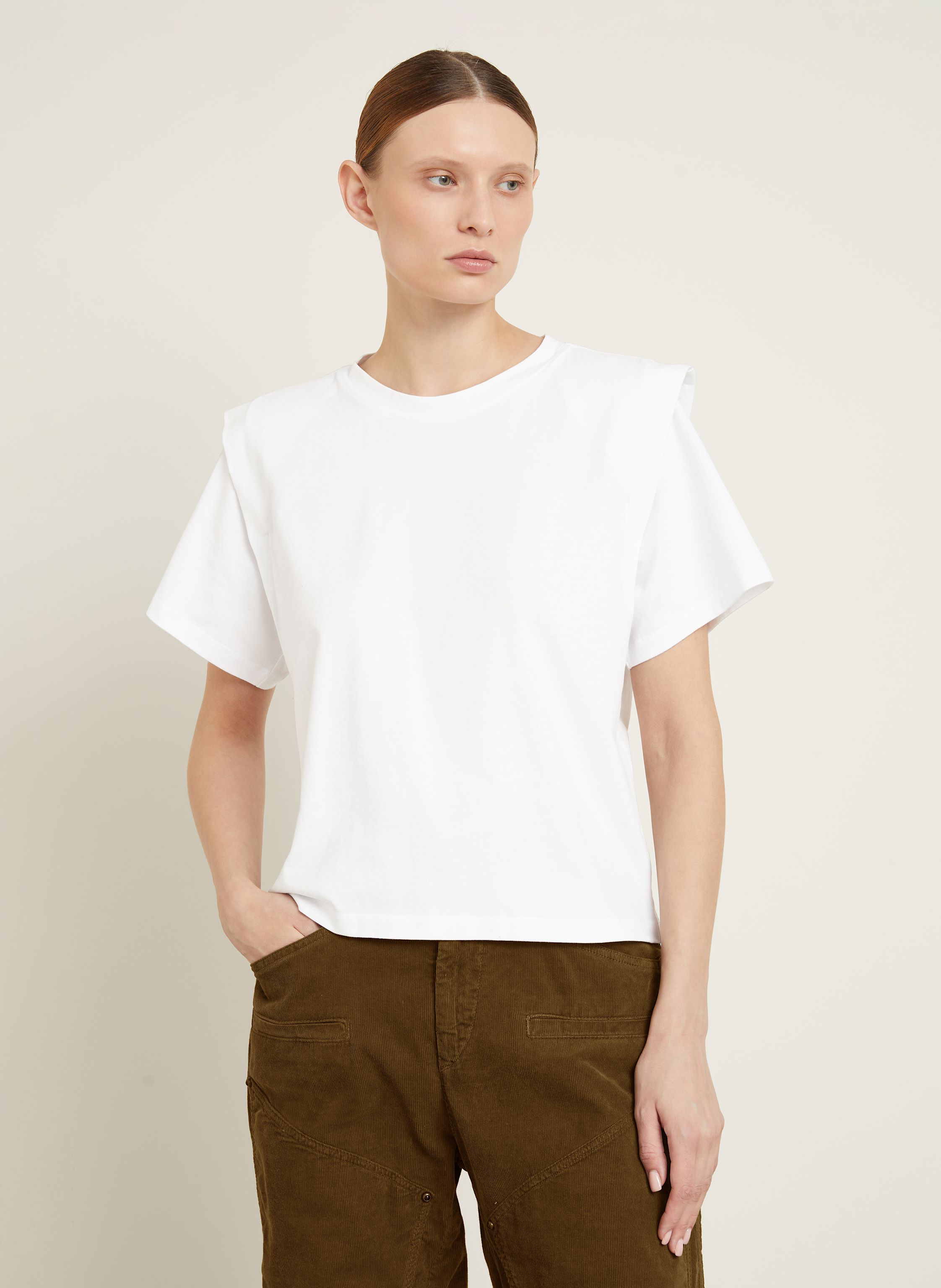 Thumbnail - Isabel Marant T-Shirt Zelitos weiss