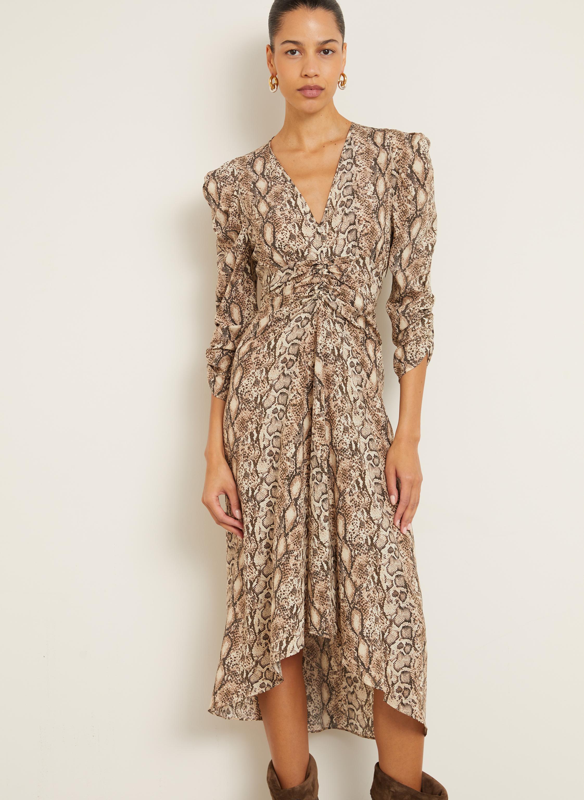 Thumbnail - Isabel Marant Cocktailkleid Albini Mit 3/4-Arm beige