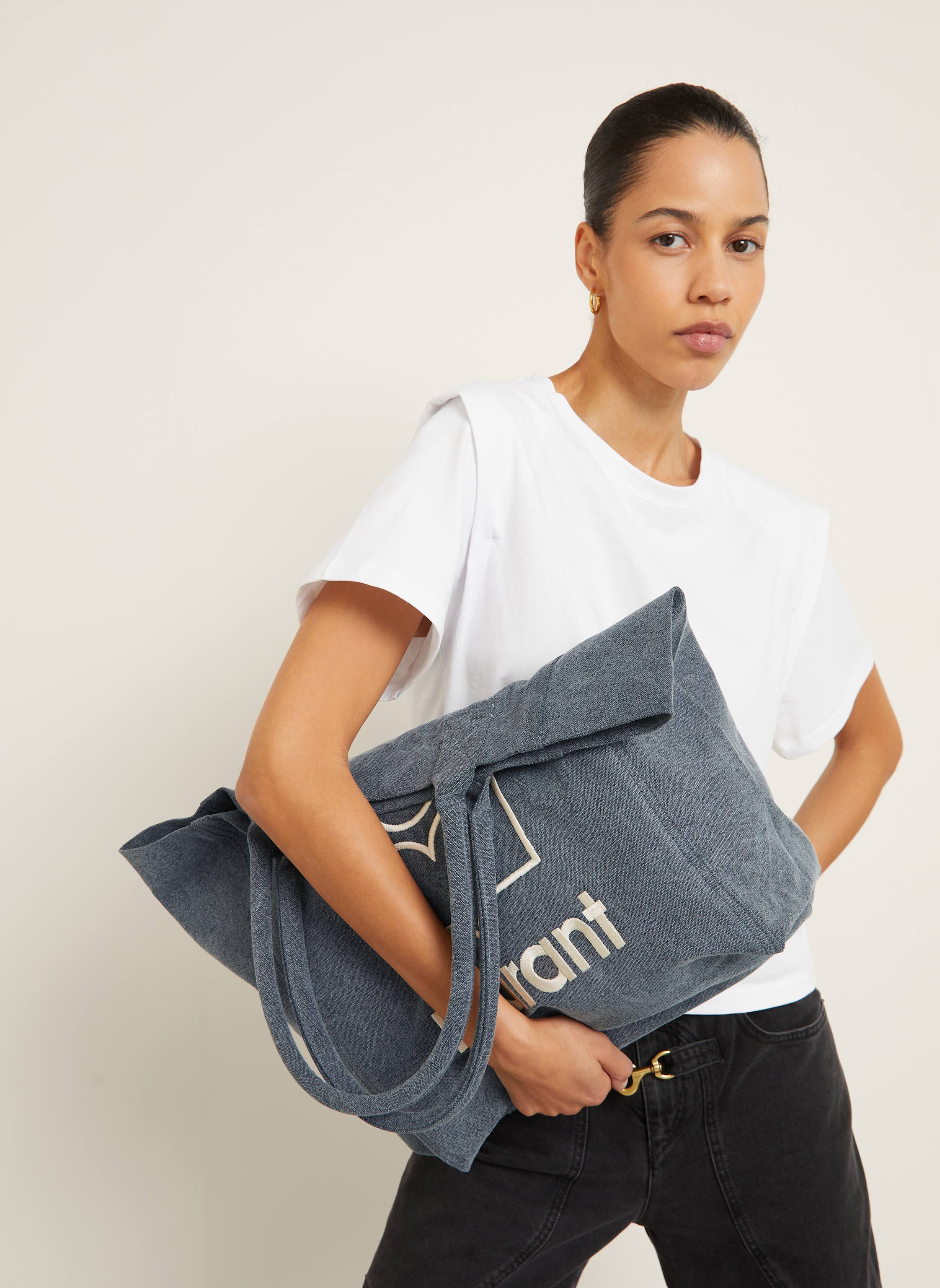 Thumbnail - Isabel Marant Shopper Yenky Small grau