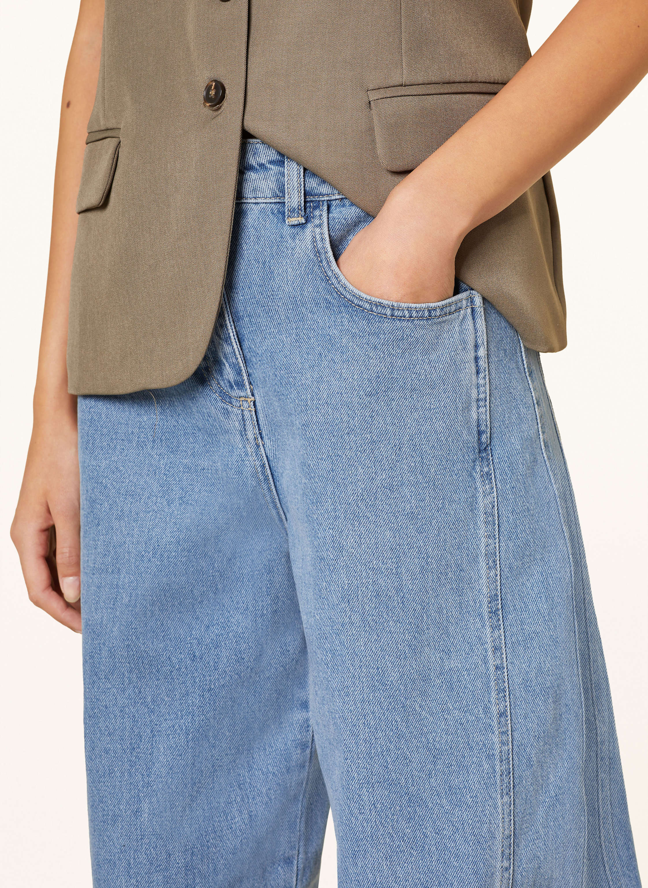 Thumbnail - Neo Noir Mom Jeans Hazen blau