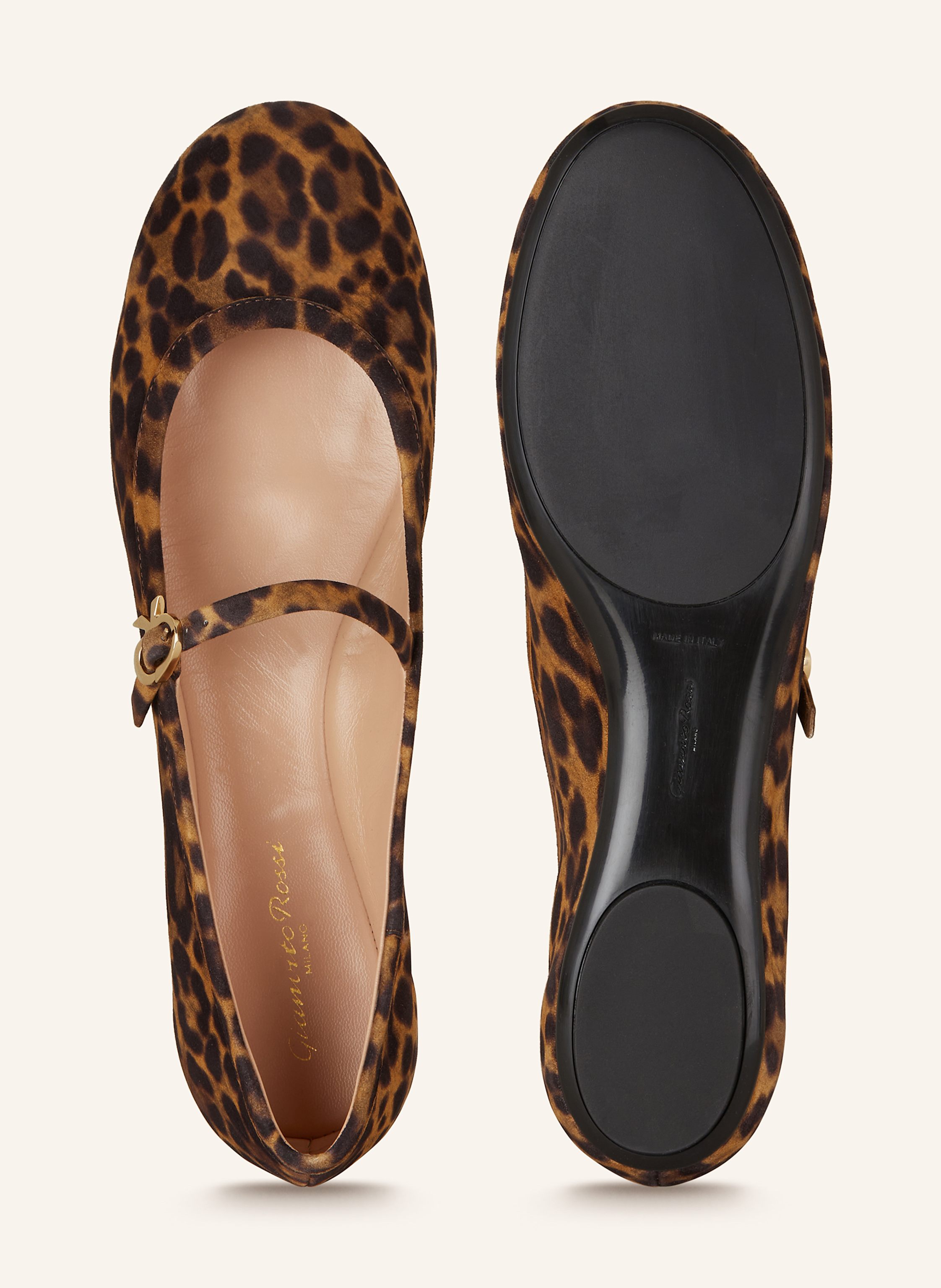 Thumbnail - Gianvito Rossi Mary-Jane-Ballerinas Carla braun