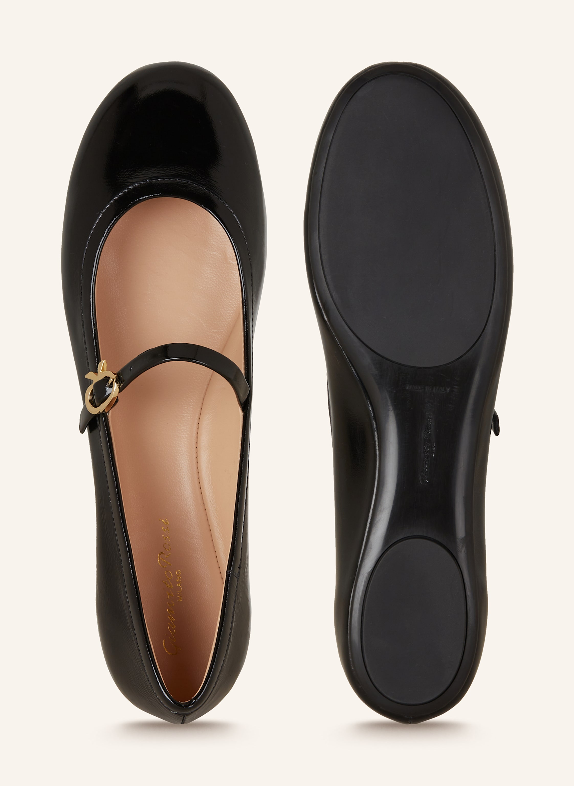 Thumbnail - Gianvito Rossi Mary-Jane-Ballerinas Carla schwarz