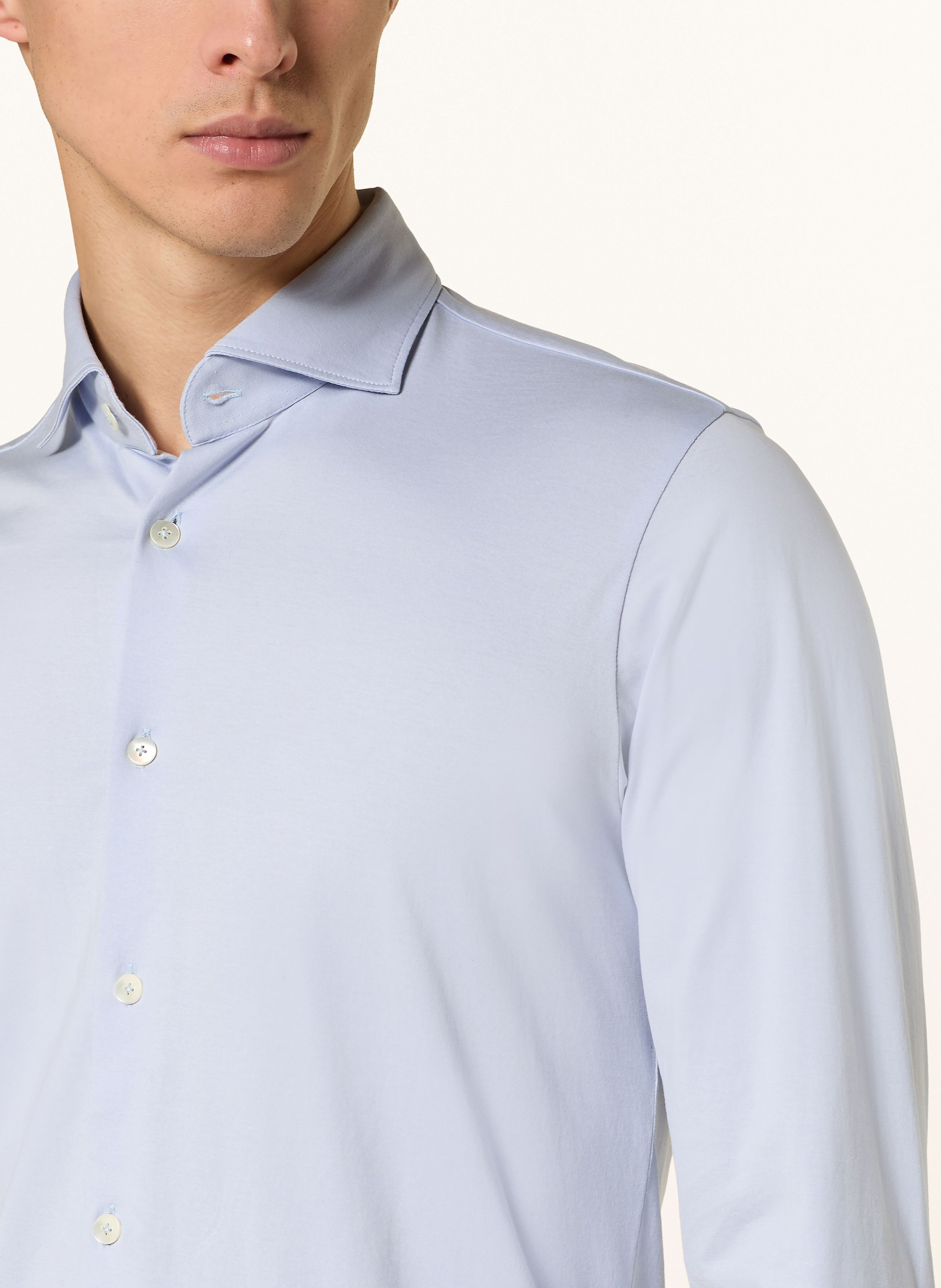 Thumbnail - Stefan Brandt Jerseyhemd Otis Slim Fit blau