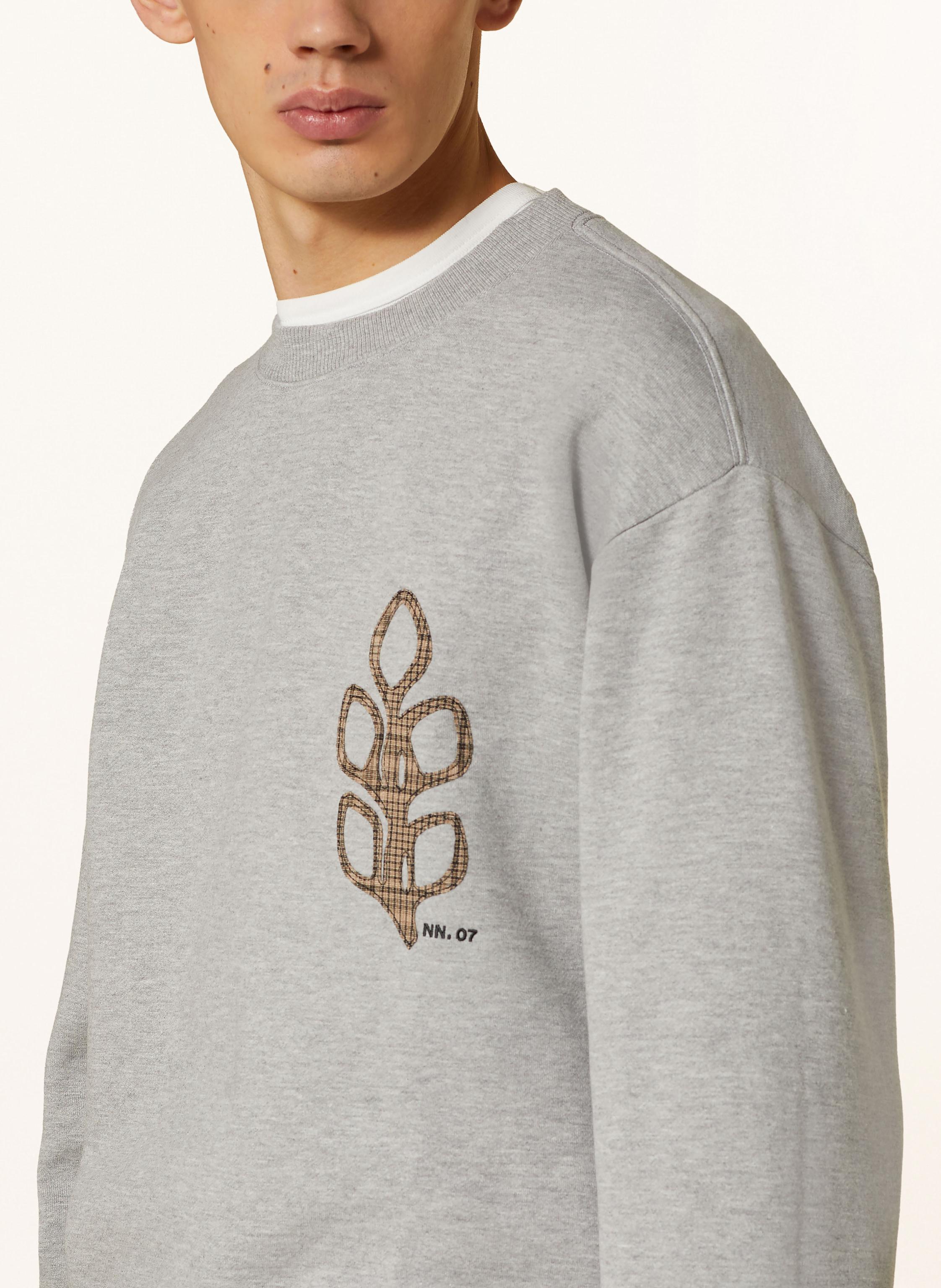 Thumbnail - Nn.07 Sweatshirt Briggs grau