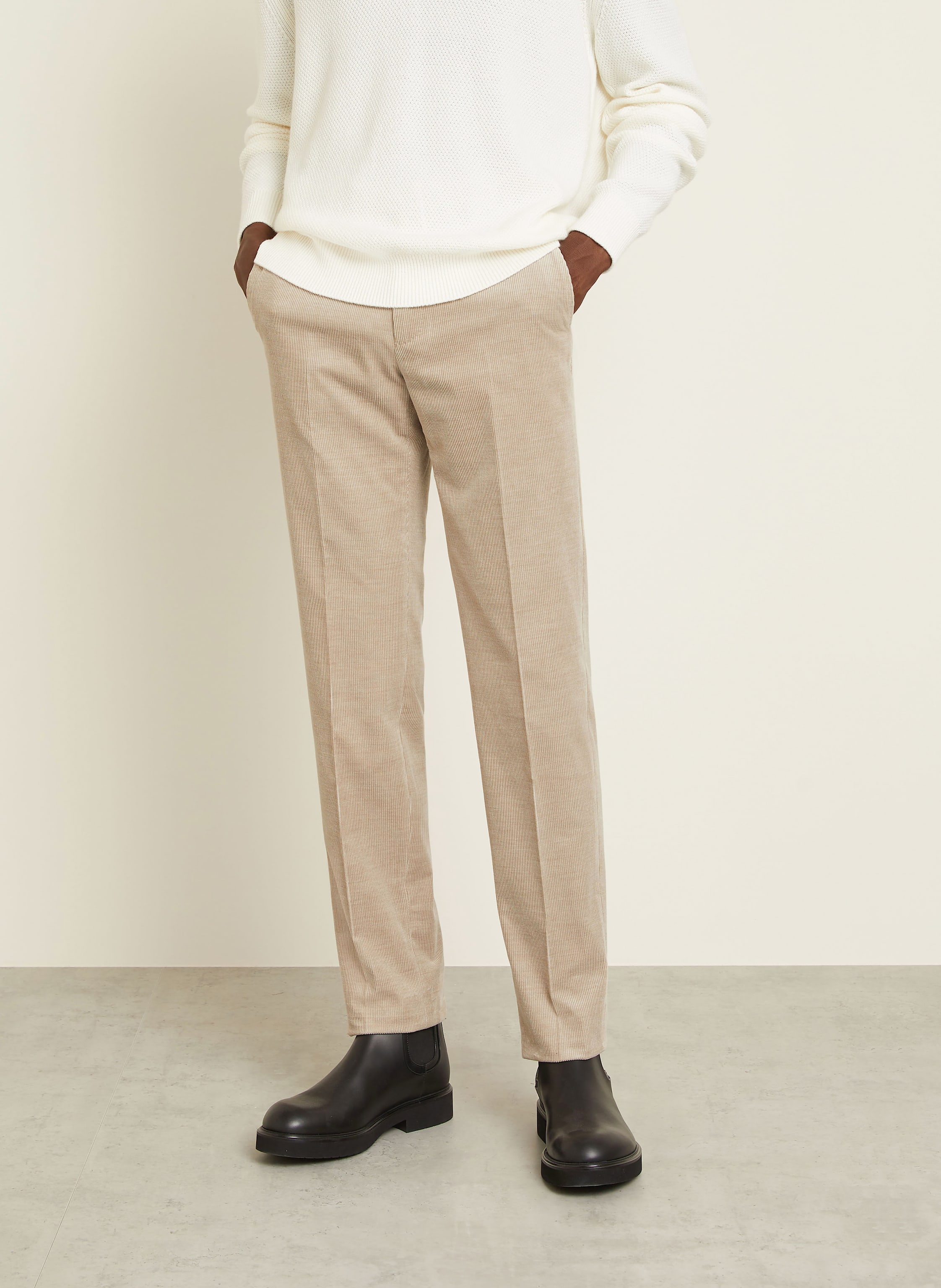 Thumbnail - Zegna Cordhose Regular Fit beige